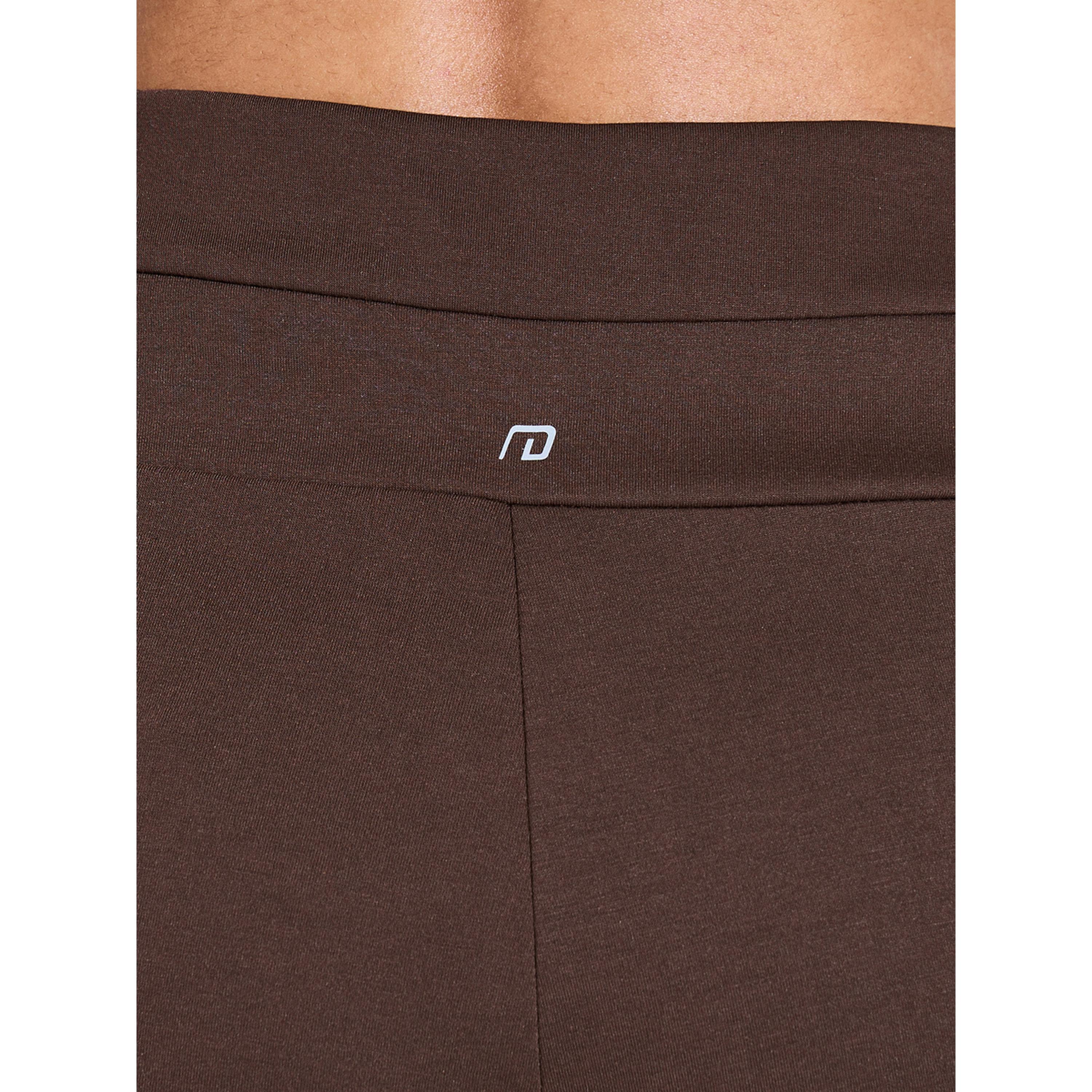 بنطال رياضي بقصة مستقيمة وتفاصيل بينتك سادة باللون البني-women-clothing-bottoms-joggers-image-5