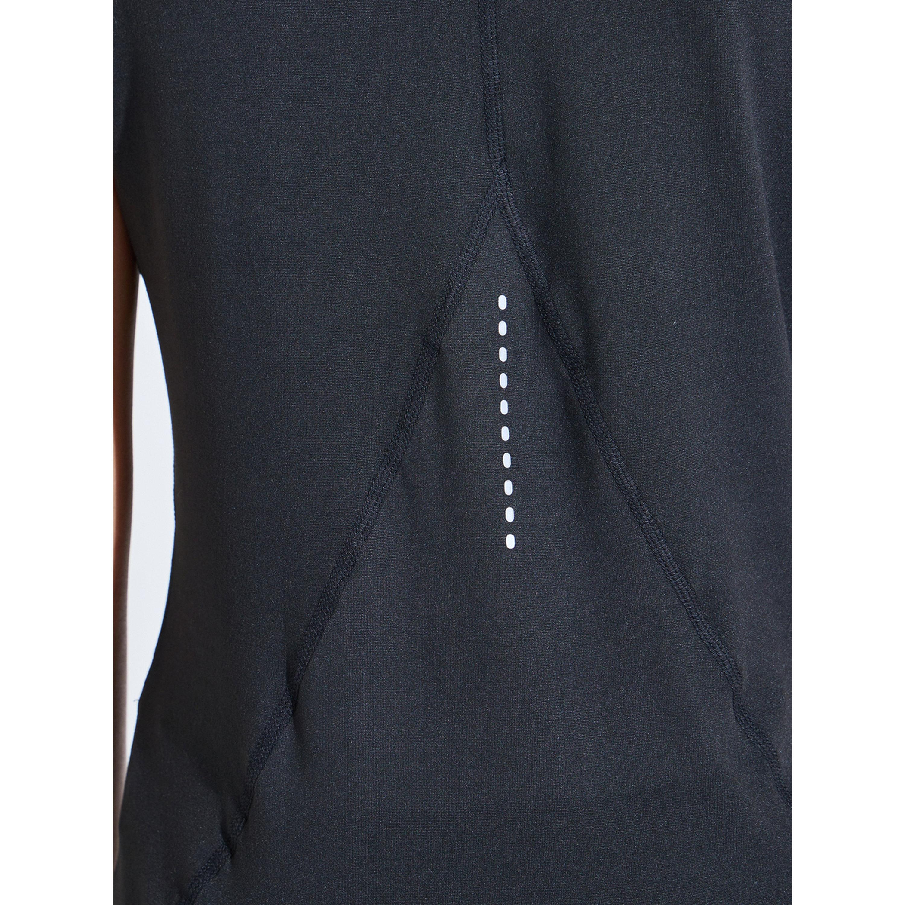 Styli Black Solid Short Sleeves Active T-Shirt-sports-women-clothing-tshirtsandvests-image-4