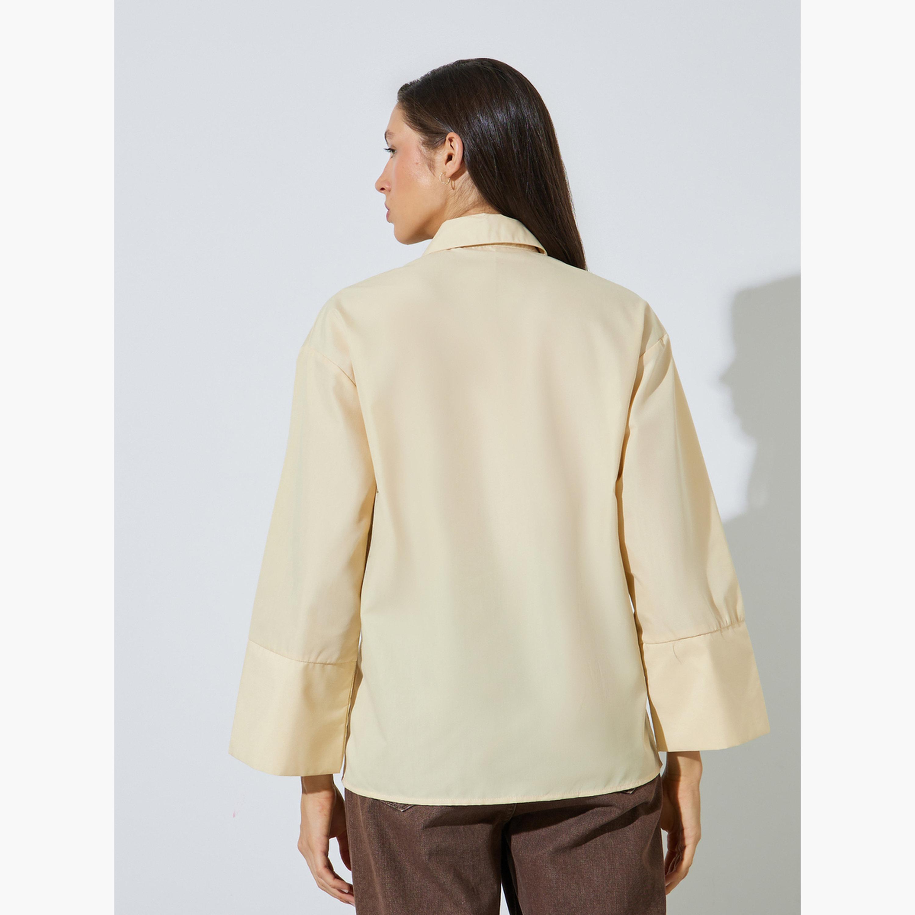 بلوزة بقصة مريحة وأكمام طويلة-women-clothing-shirtsandblouses-shirts-image-4