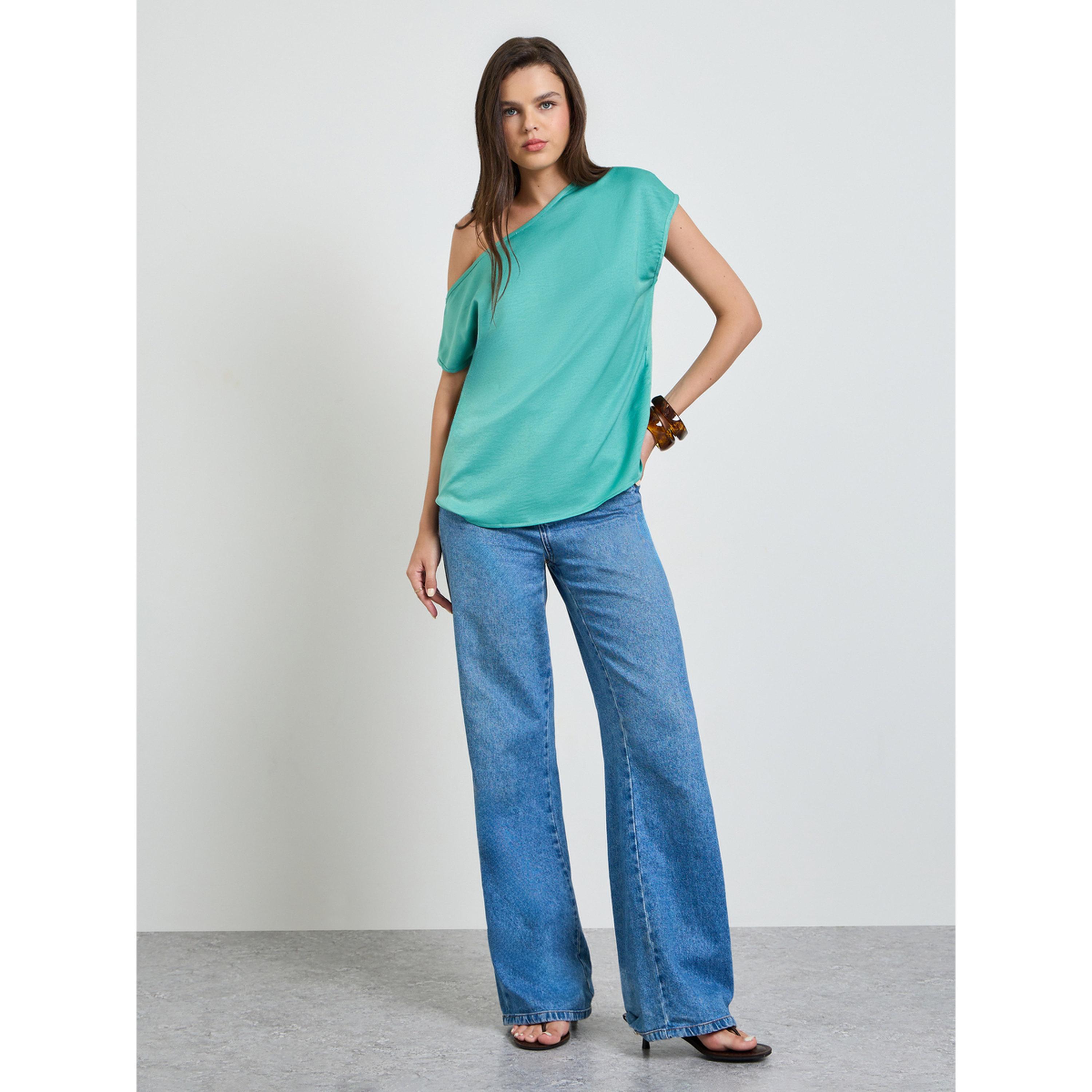 بلوزة بكتف واحد وأكمام قصيرة-women-clothing-shirtsandblouses-blouses-image-2