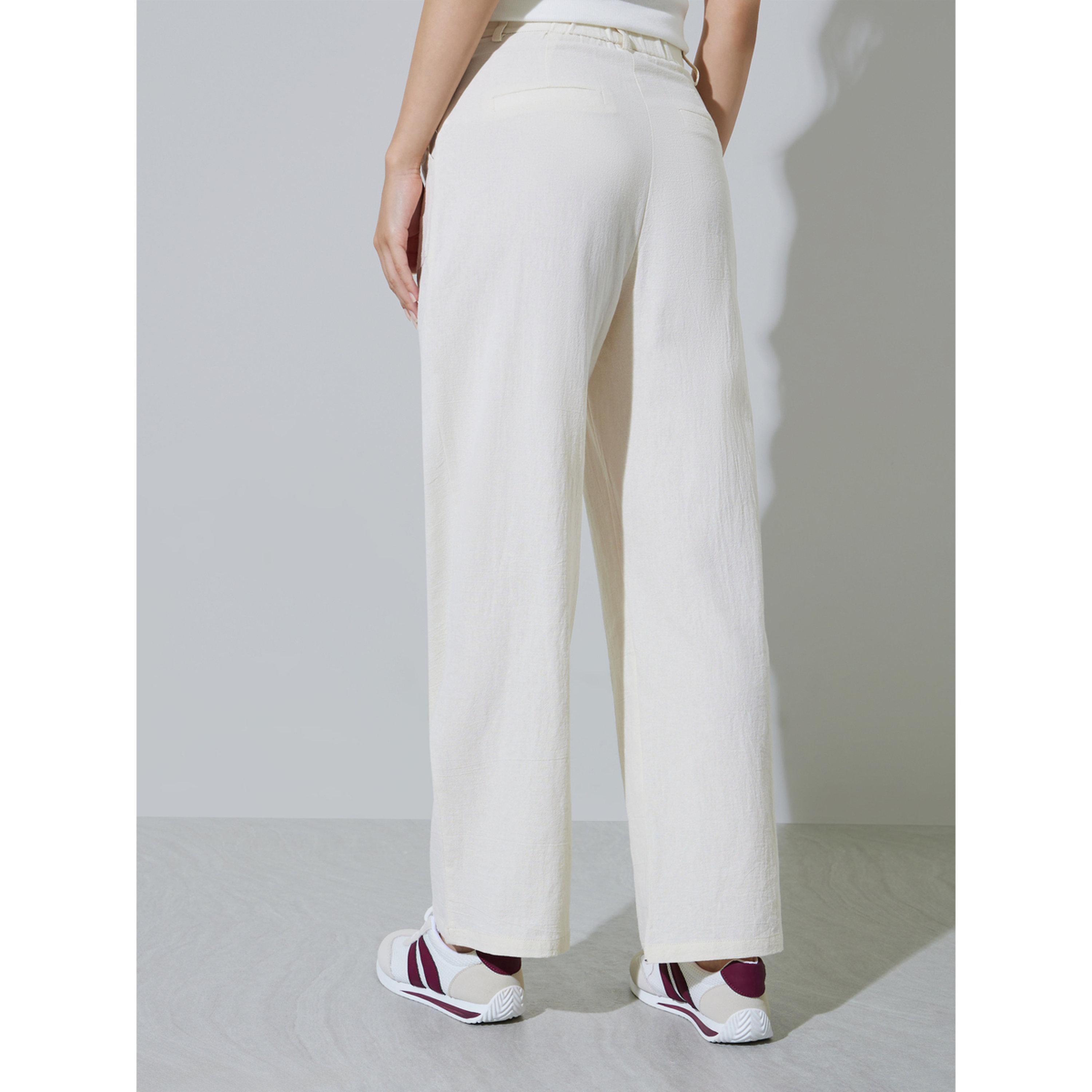 بنطال بيج بأرجل واسعة-women-clothing-joggers-image-4