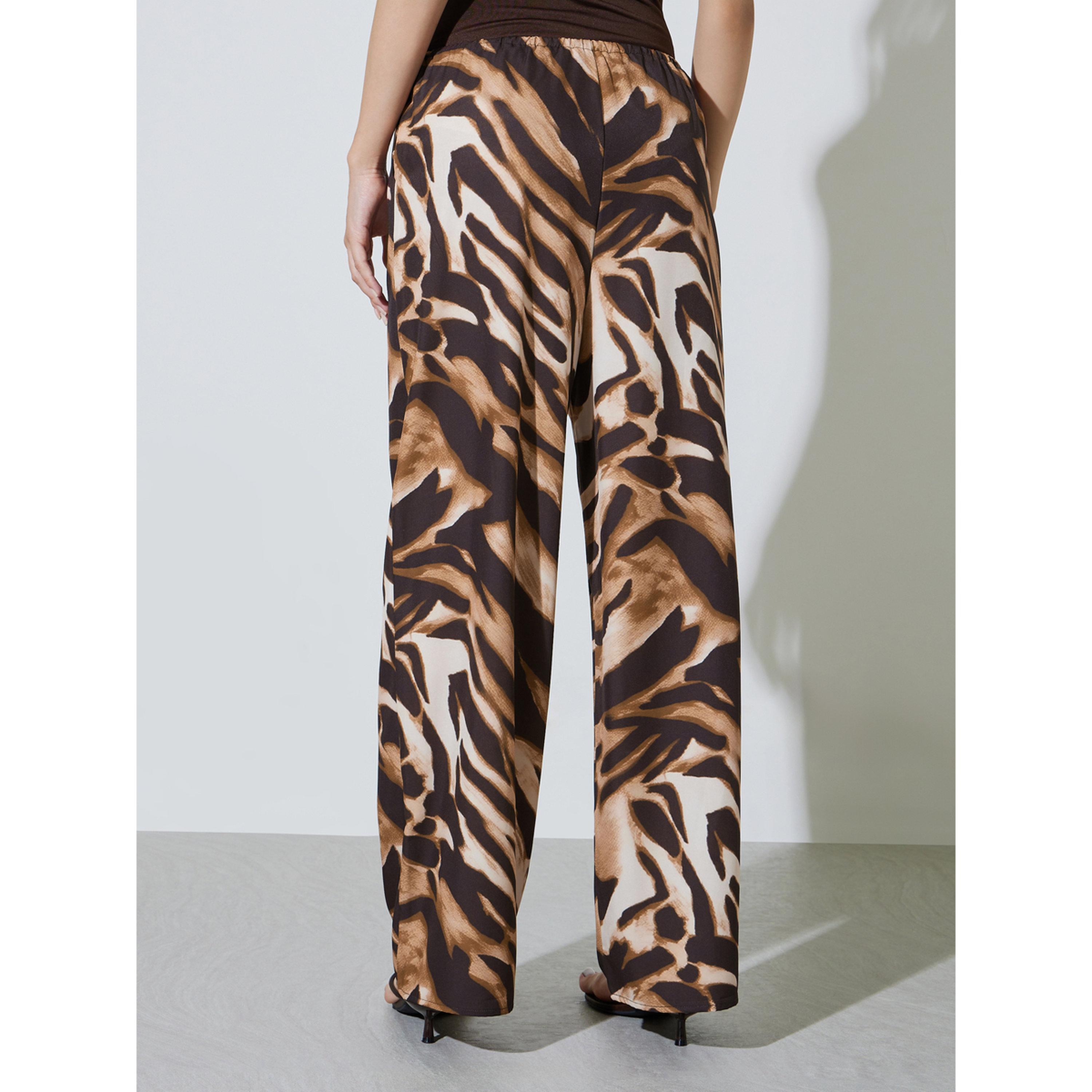 Take Two Zebra Print Wide-Leg Trousers-women-clothing-joggers-image-4