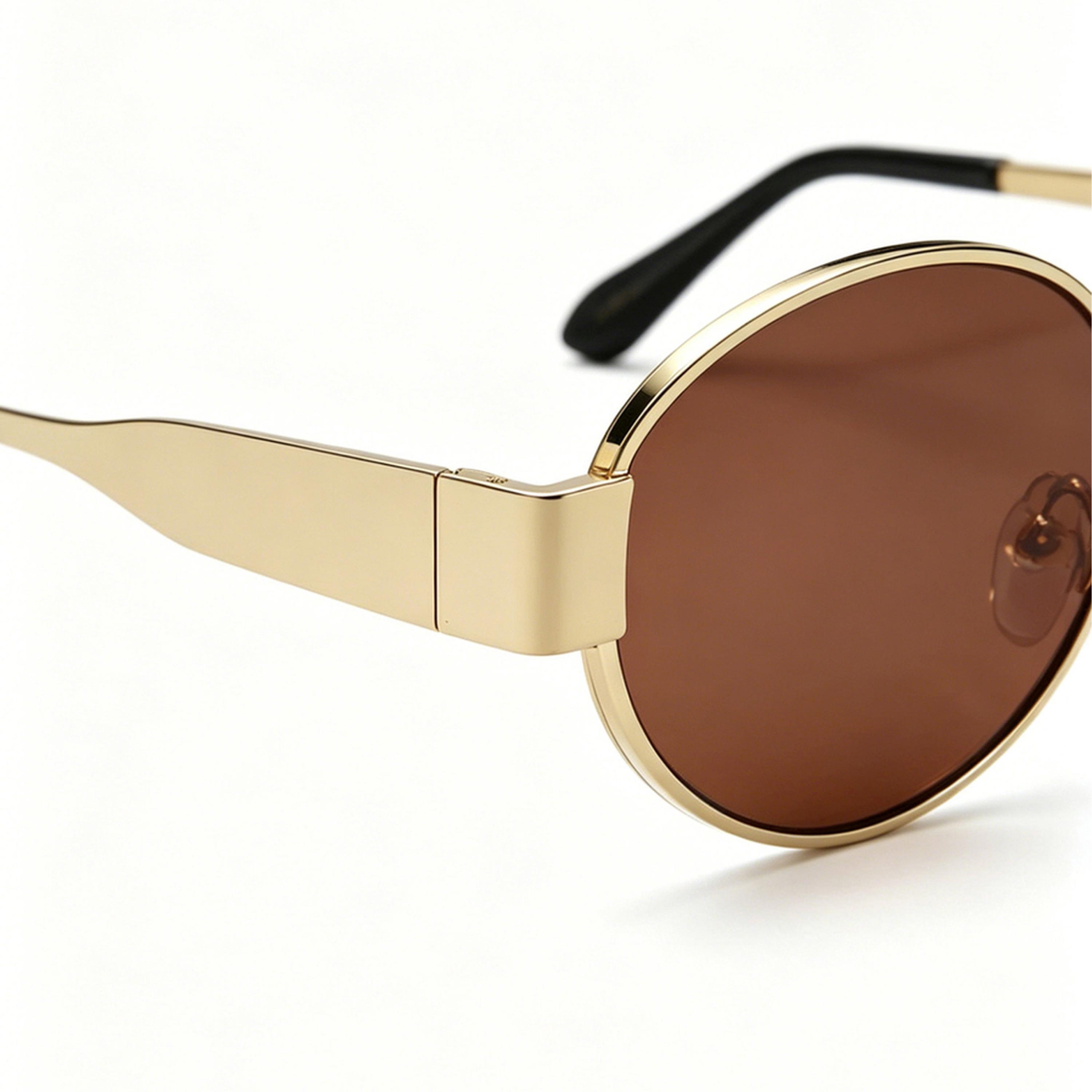 Take Two Gold Tone Oval Sunglasses-women-sunglasses-image-5