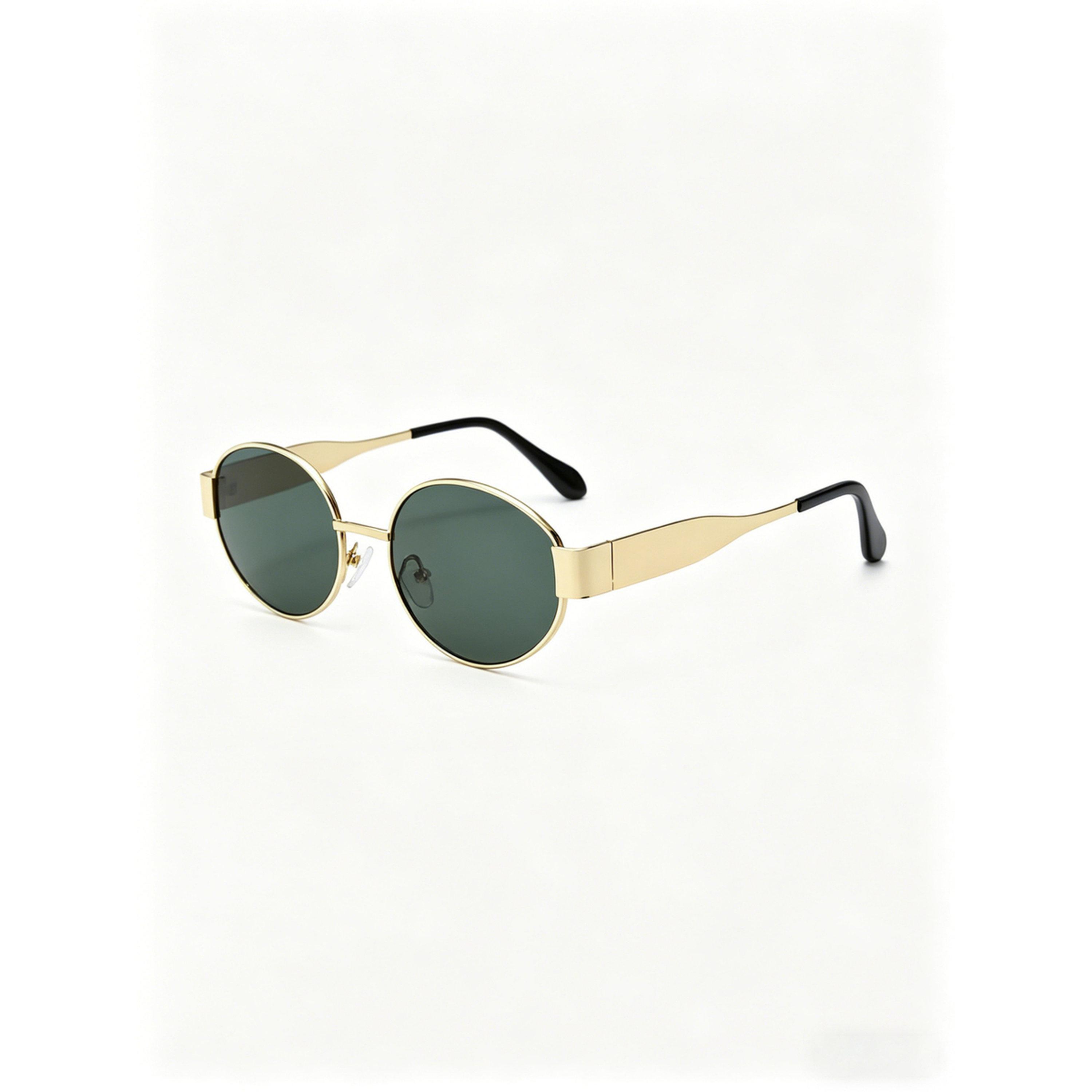 Take Two Oval Gold Tone Frame Sunglasses-women-sunglasses-image-1