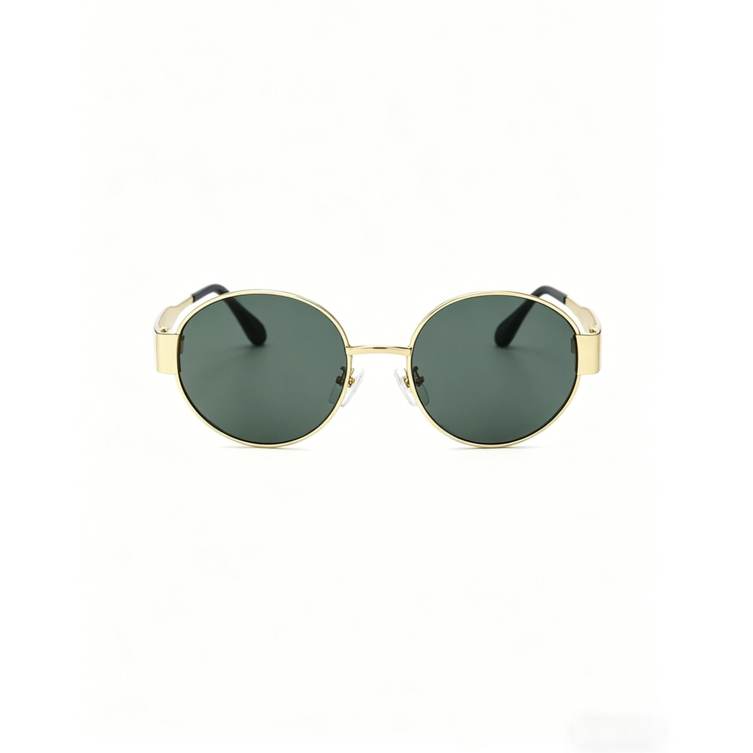 Take Two Oval Gold Tone Frame Sunglasses-women-sunglasses-image-2