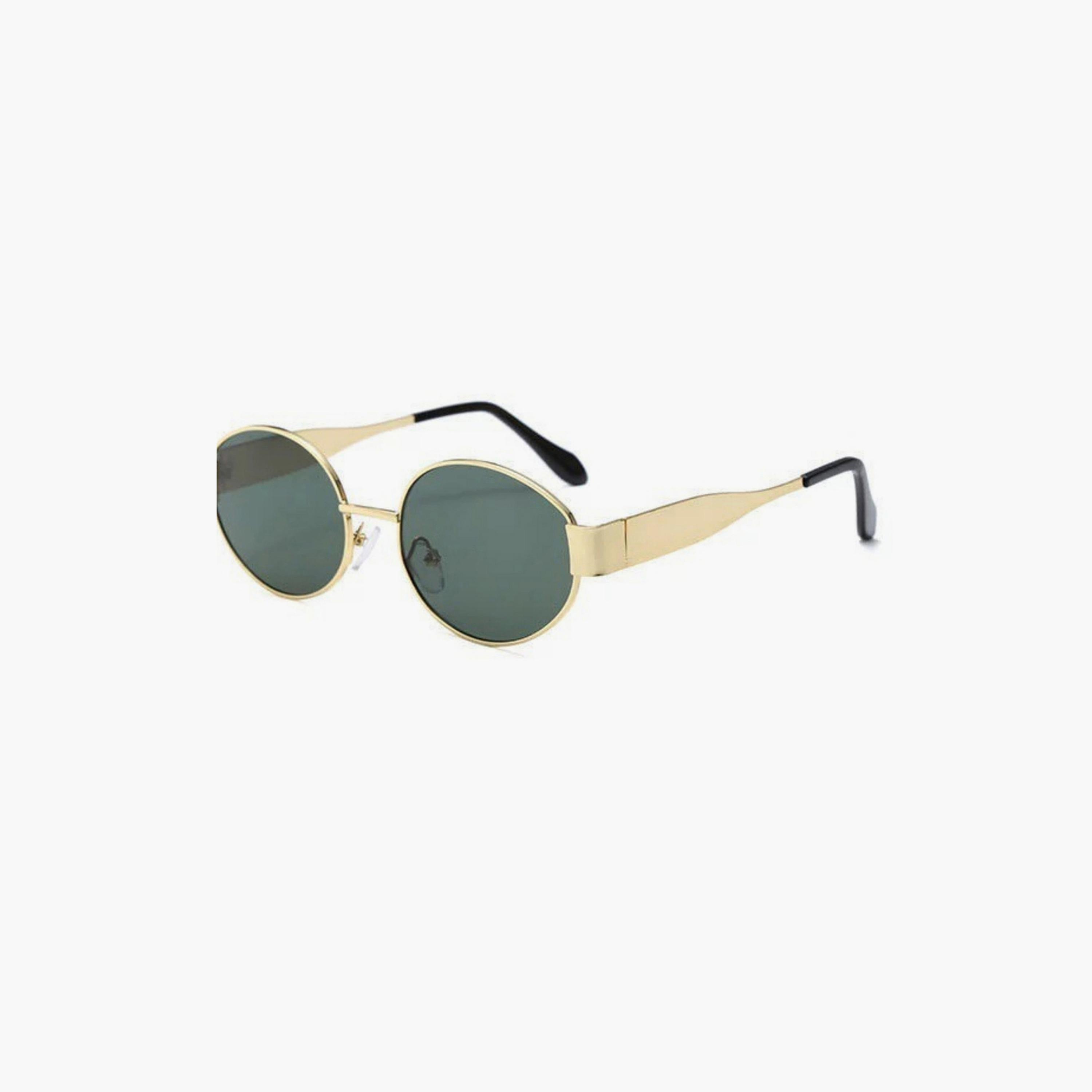Take Two Oval Gold Tone Frame Sunglasses-women-sunglasses-image-3