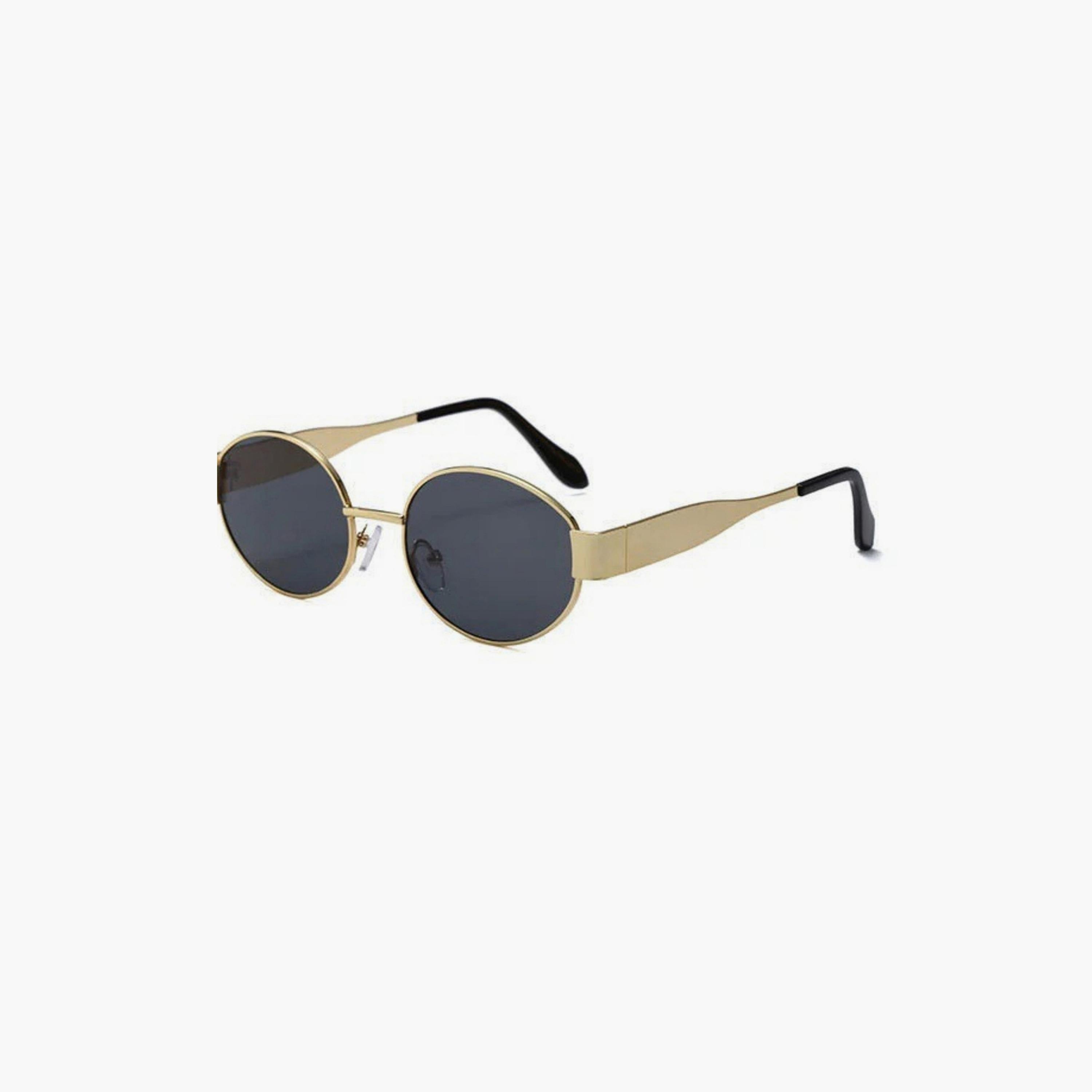 Take Two Gold Tone Oval Sunglasses -and Stylish-women-sunglasses-image-3