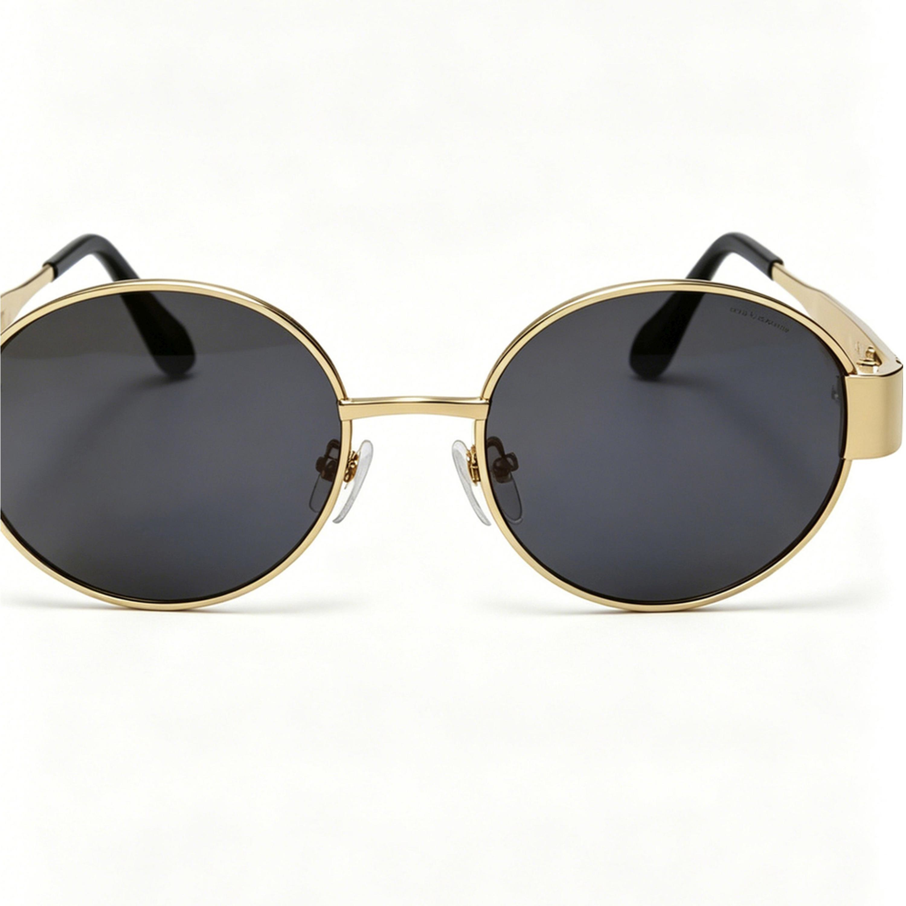 Take Two Gold Tone Oval Sunglasses -and Stylish-women-sunglasses-image-4