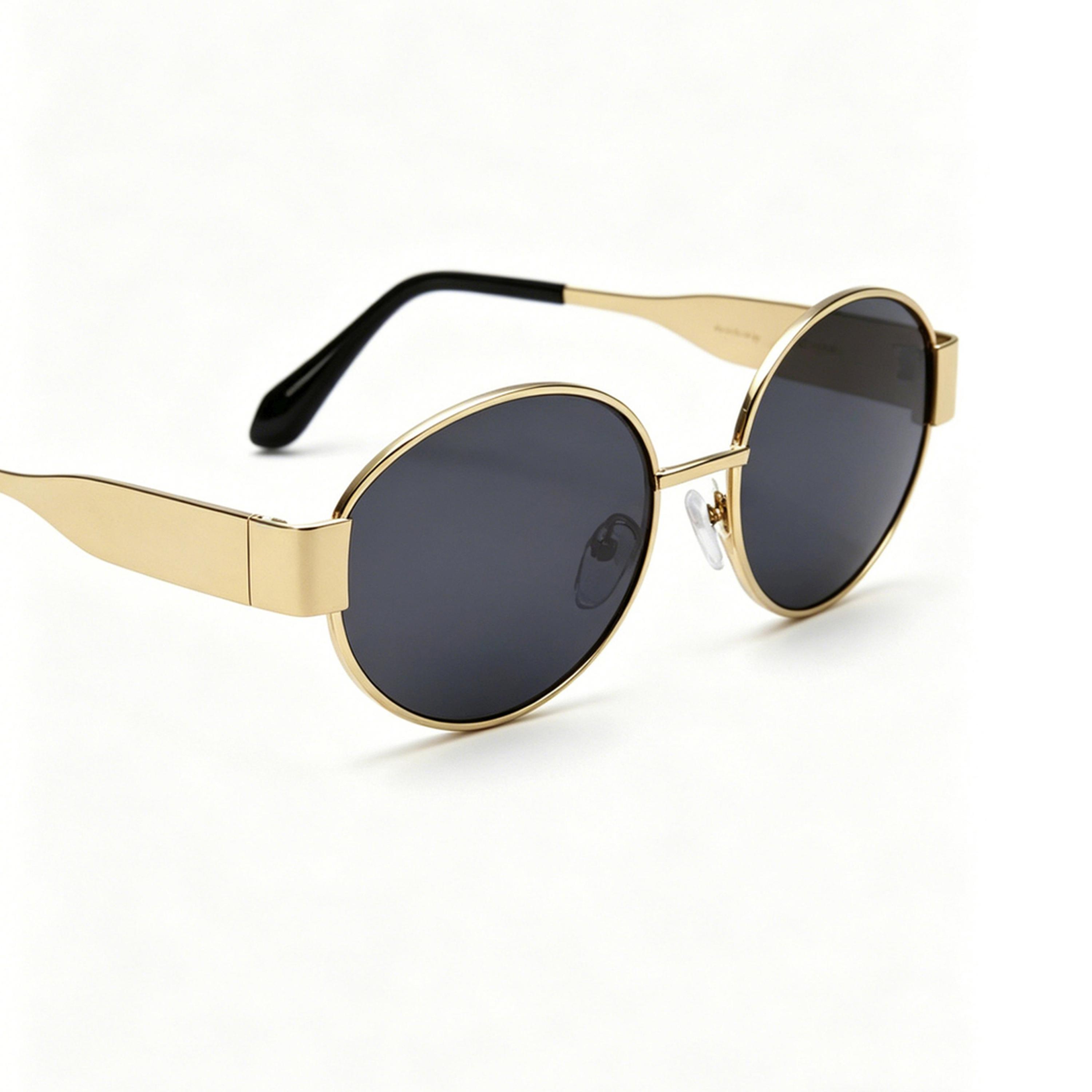 Take Two Gold Tone Oval Sunglasses -and Stylish-women-sunglasses-image-5