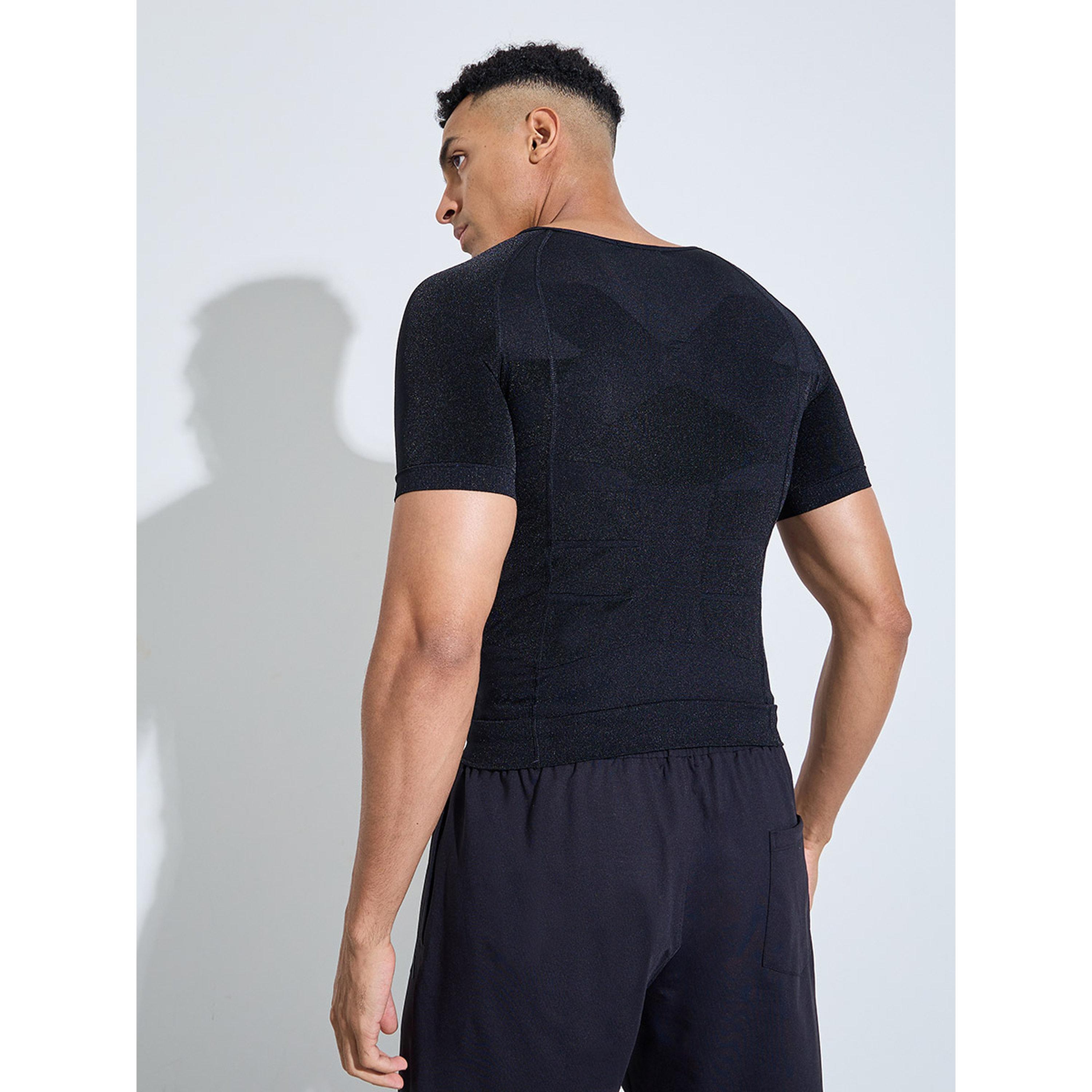 تيشيرت مشد للجسم بلون سادة-men-clothing-sportswearandactivewear-tshirtsandpolos-image-4