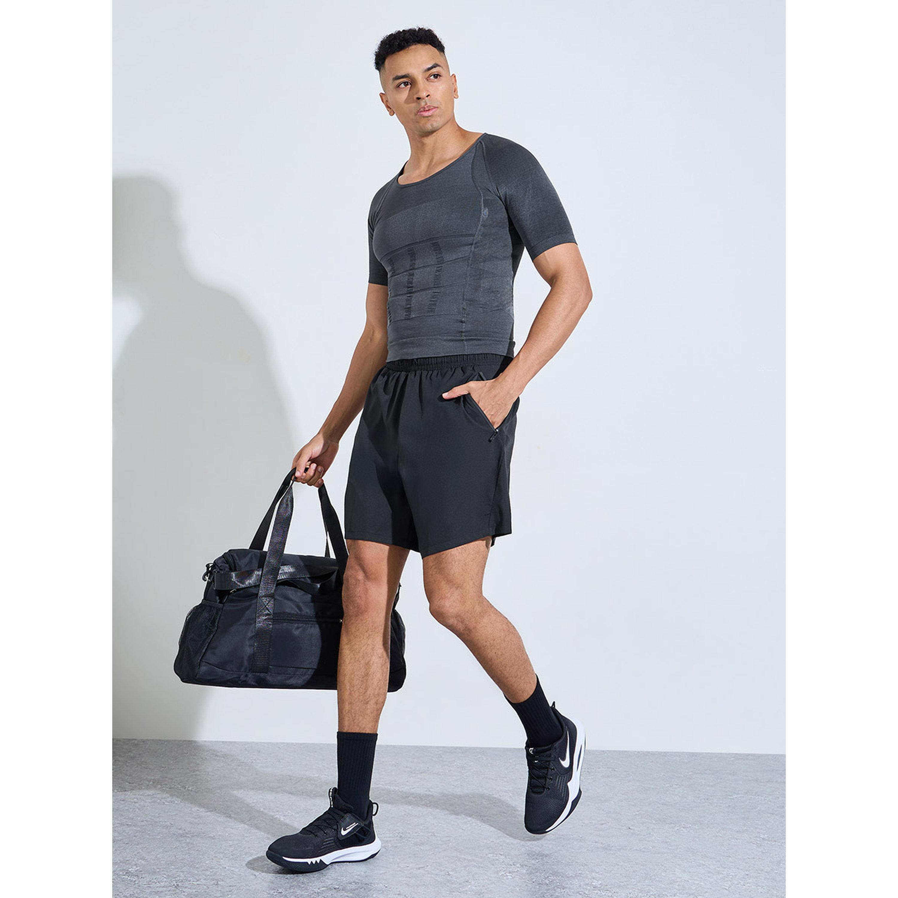 تيشيرت مشد للجسم بلون سادة-men-clothing-sportswearandactivewear-tshirtsandpolos-image-2