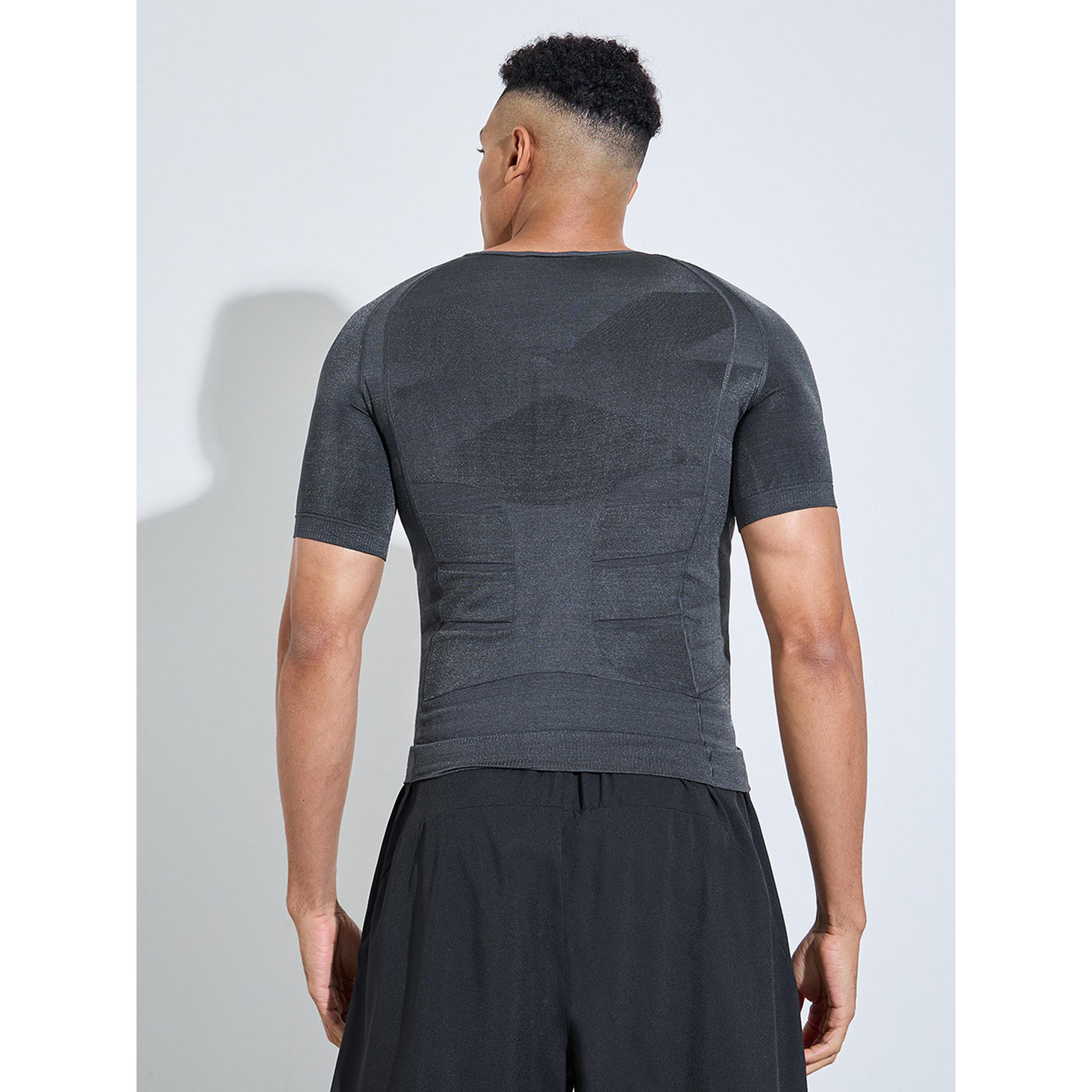 تيشيرت مشد للجسم بلون سادة-men-clothing-sportswearandactivewear-tshirtsandpolos-image-4