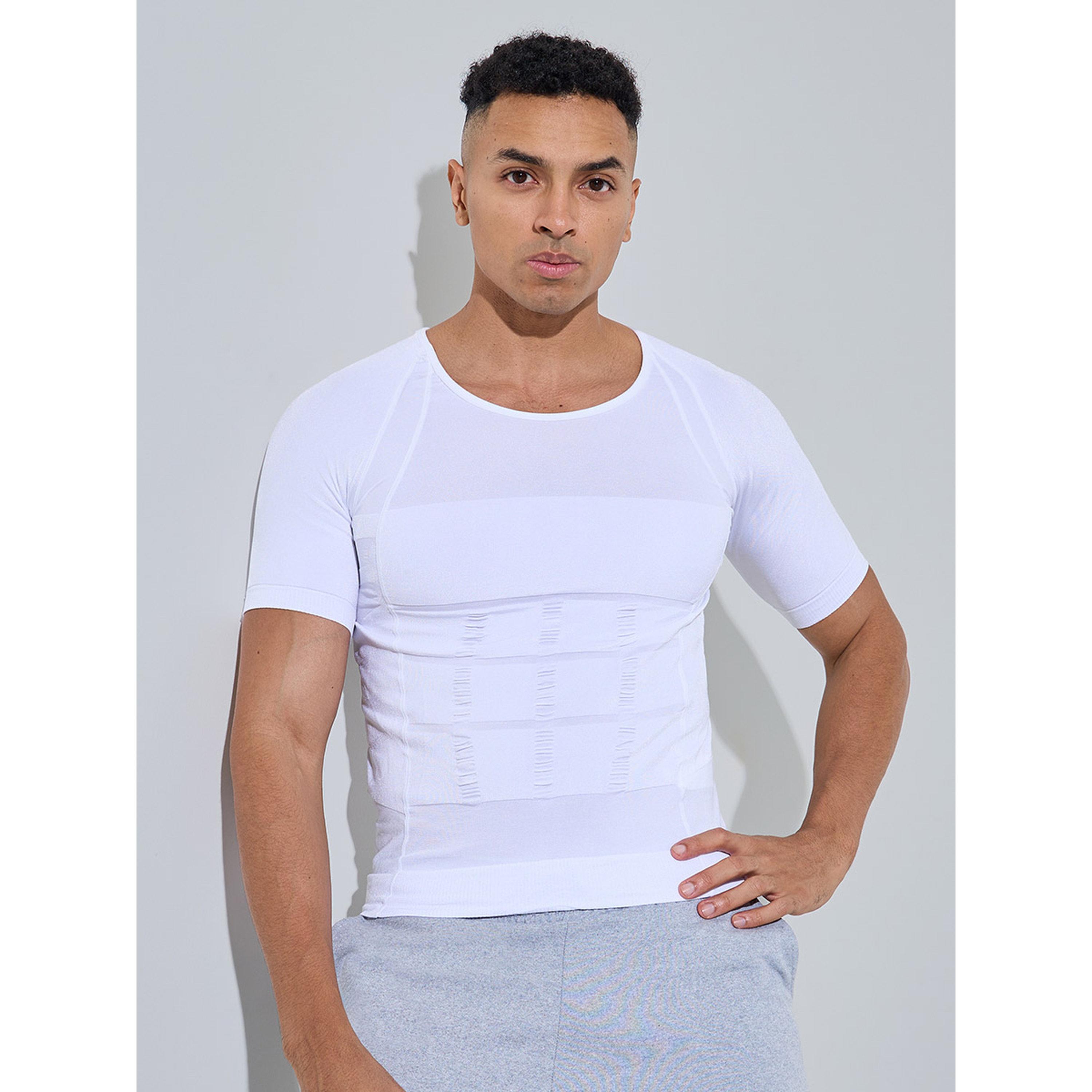 تيشيرت مشد للجسم بلون سادة-men-clothing-sportswearandactivewear-tshirtsandpolos-image-1