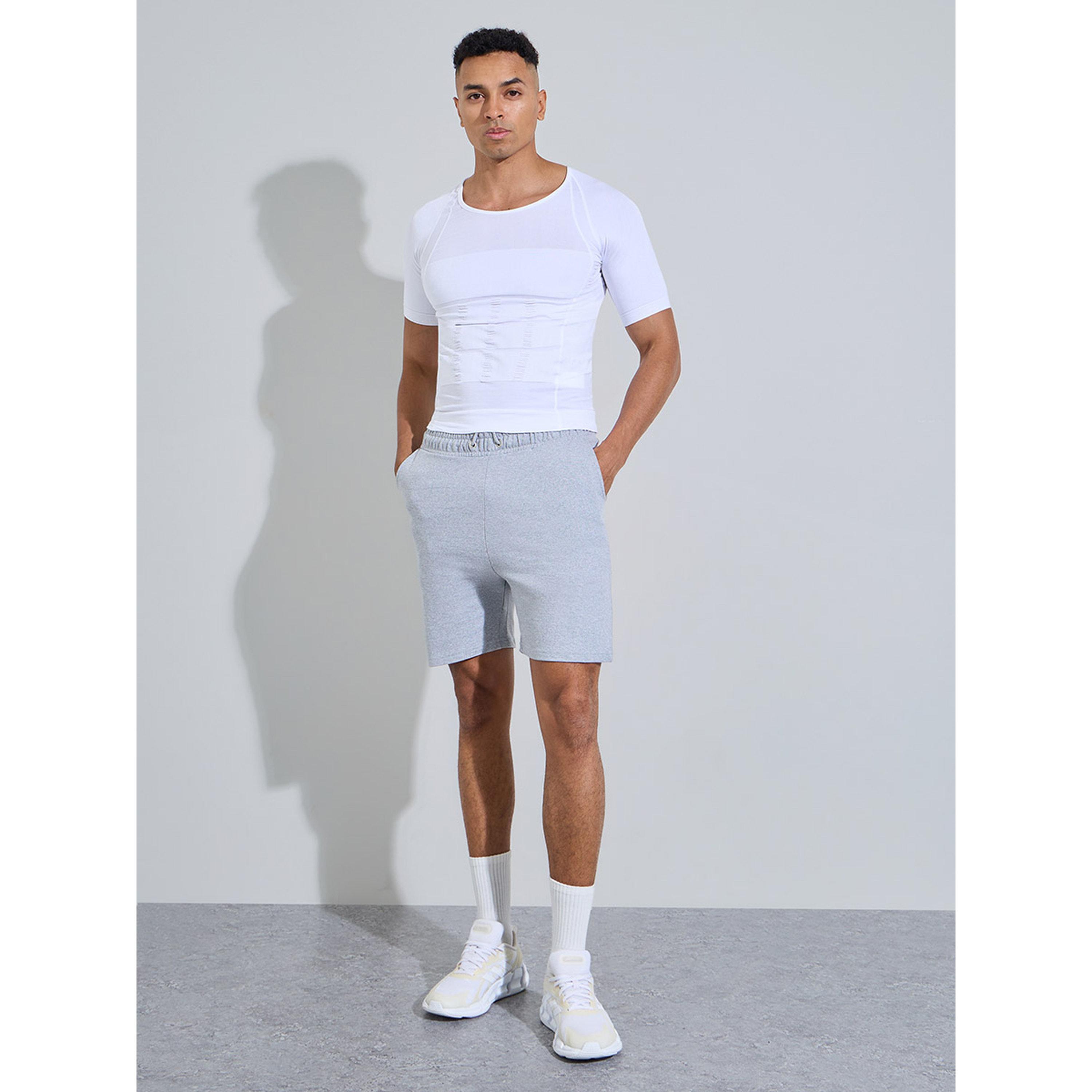 تيشيرت مشد للجسم بلون سادة-men-clothing-sportswearandactivewear-tshirtsandpolos-image-2