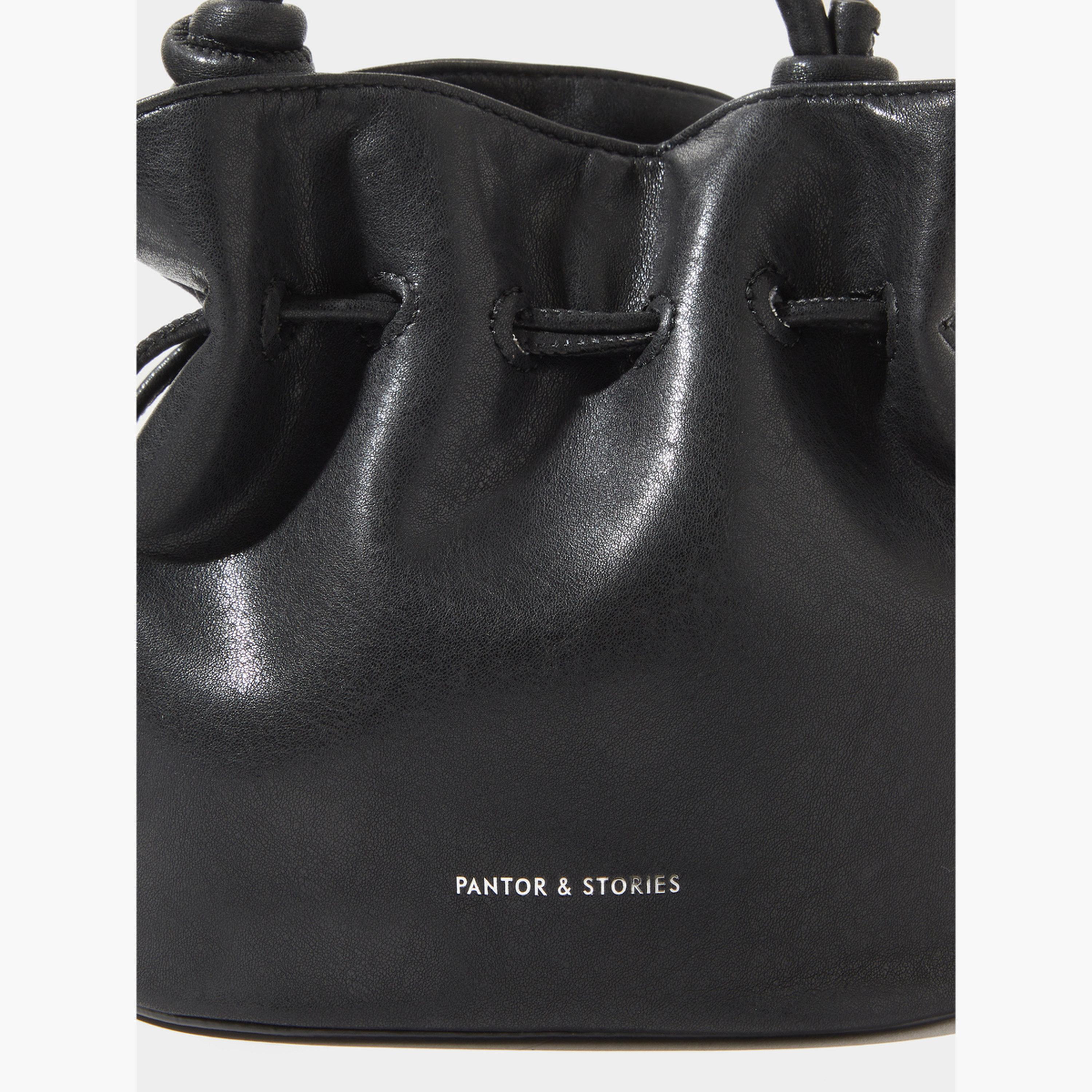 Styli Black Drawstring Mini Handbag-women-bagsandwallets-handbags-image-4
