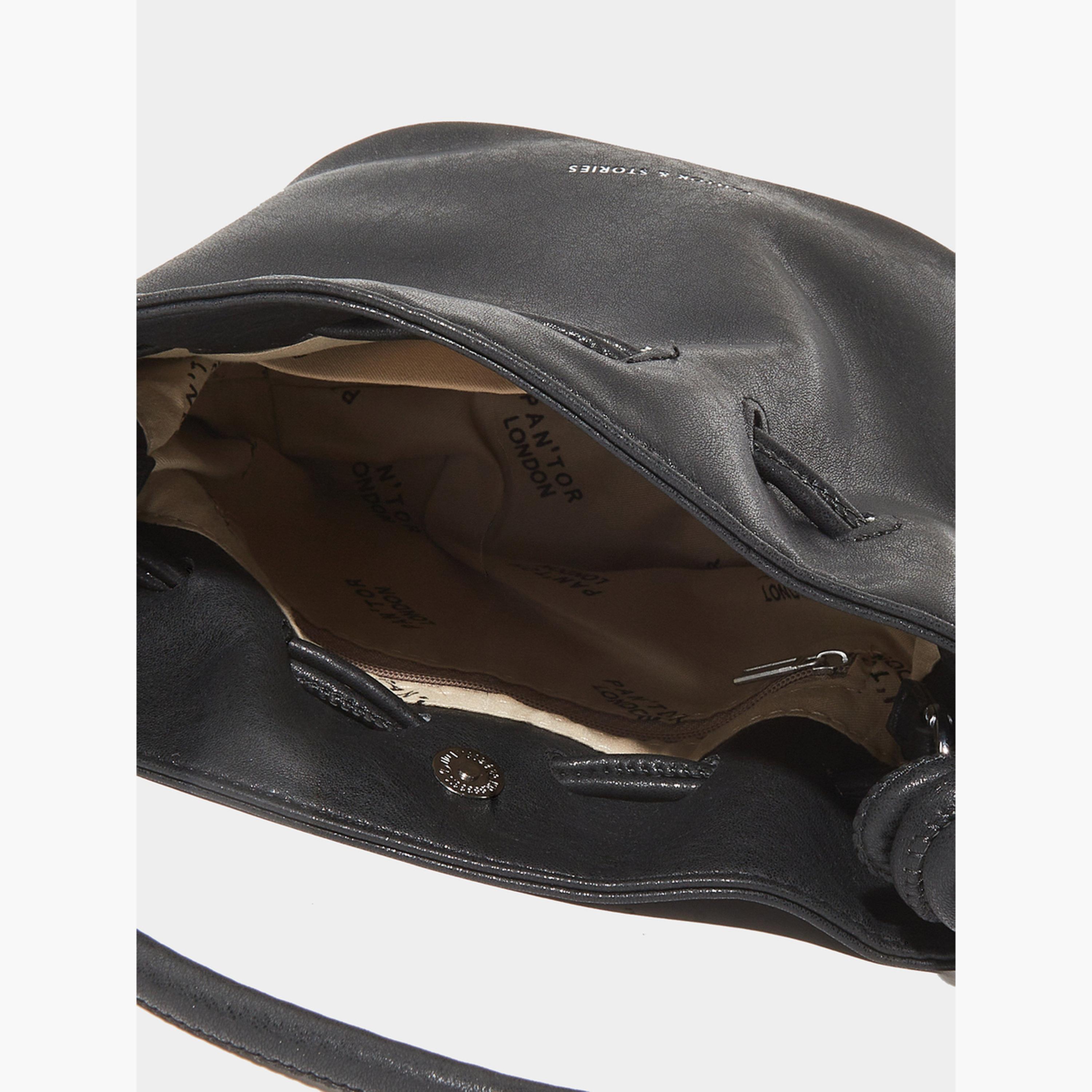 Styli Black Drawstring Mini Handbag-women-bagsandwallets-handbags-image-5