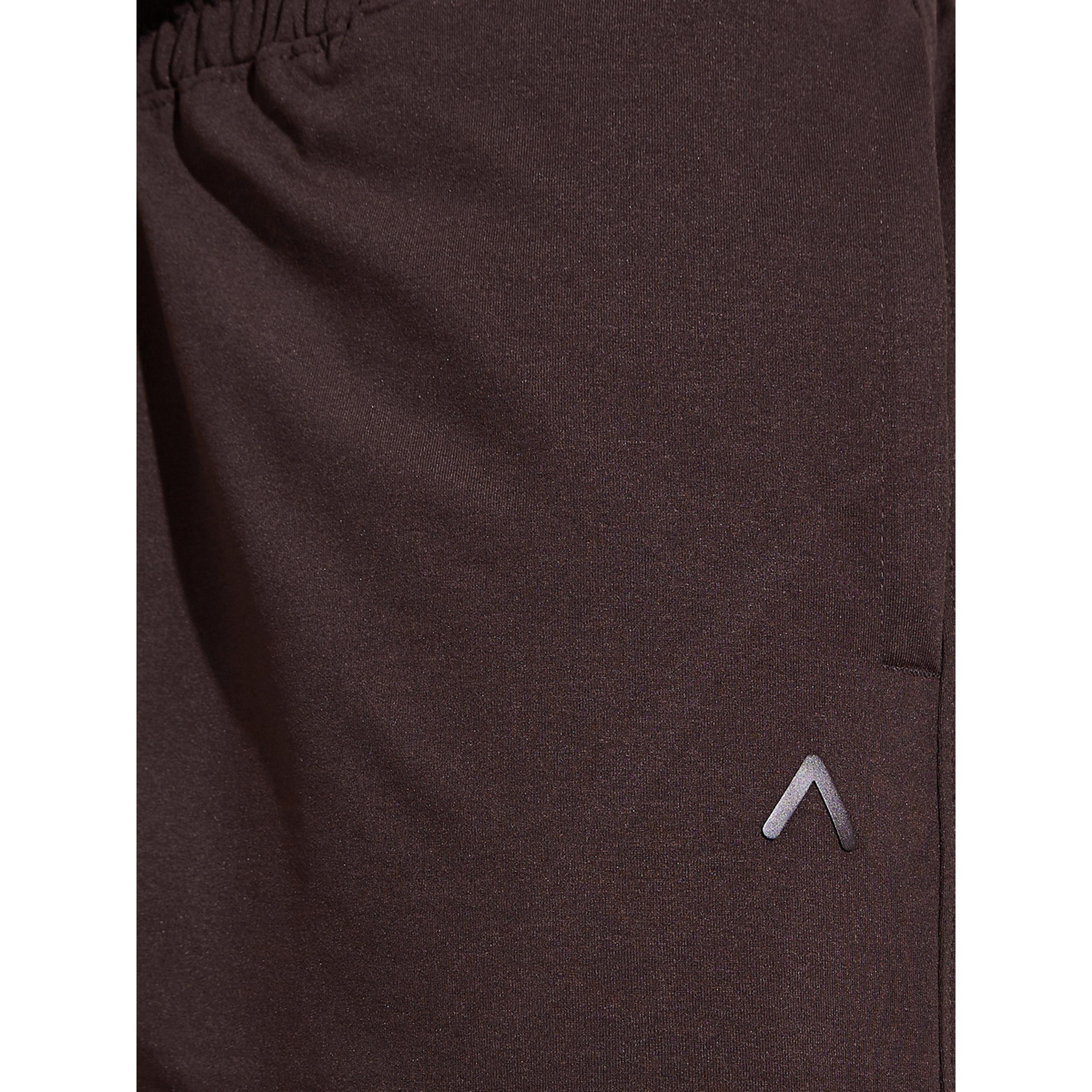 Styli Brown Activewear Sports Shorts with Drawstring-men-clothing-bottoms-shorts-image-3