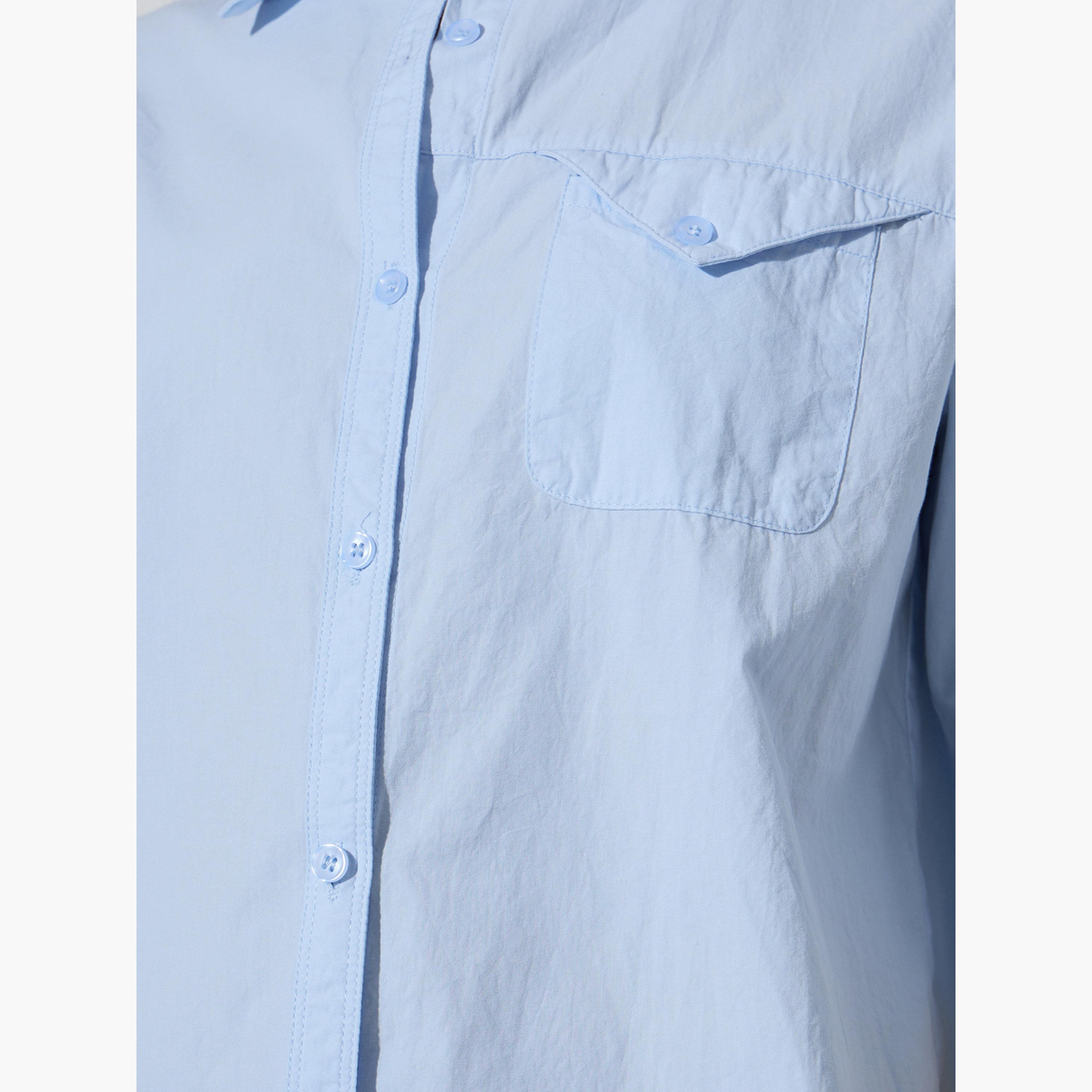 بلوزة بقصة عادية بأكمام قصيرة-women-clothing-shirtsandblouses-shirts-image-5