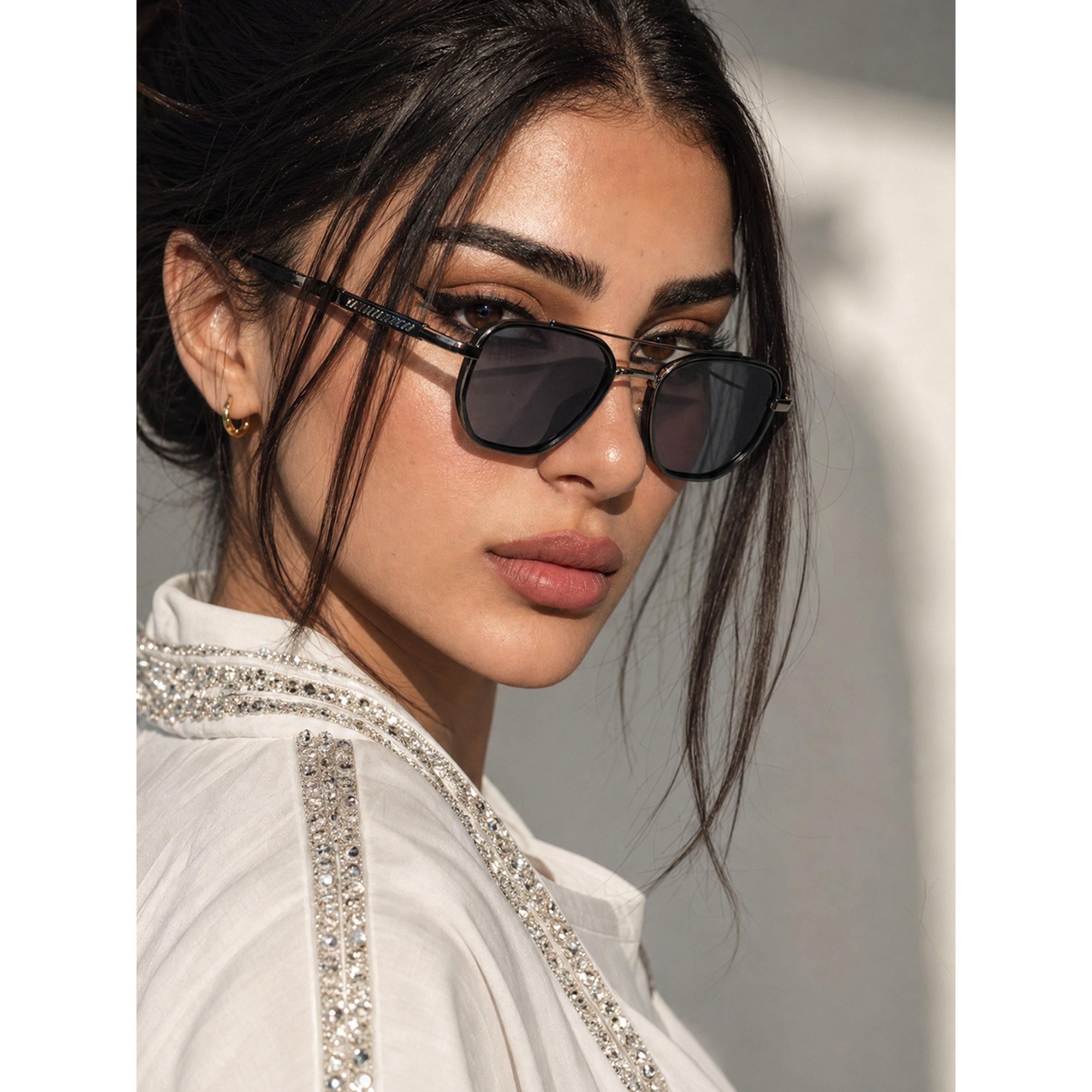 Take Two Black Double Bridge Sunglasses-women-sunglasses-image-3