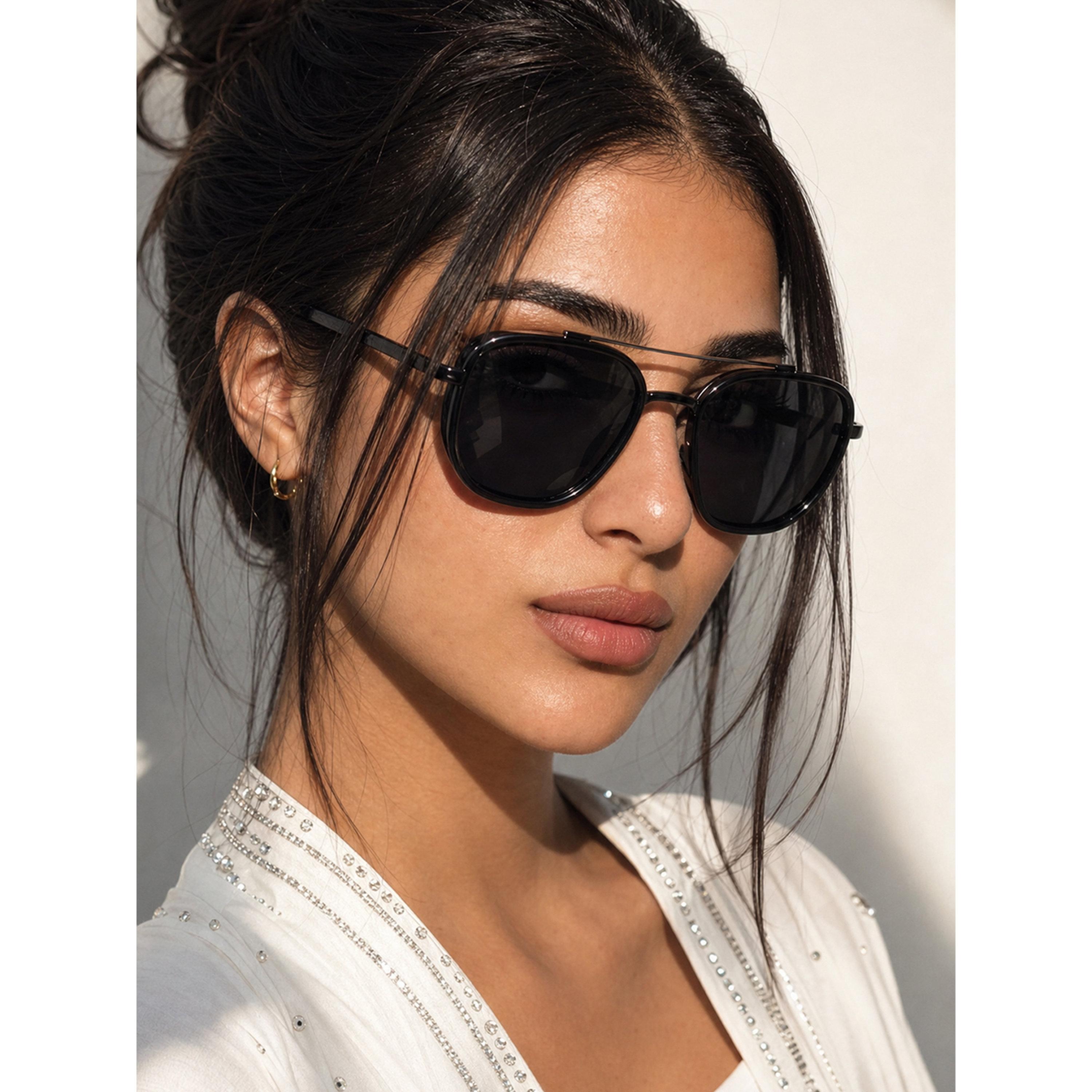 Take Two Black Double Bridge Sunglasses-women-sunglasses-image-5