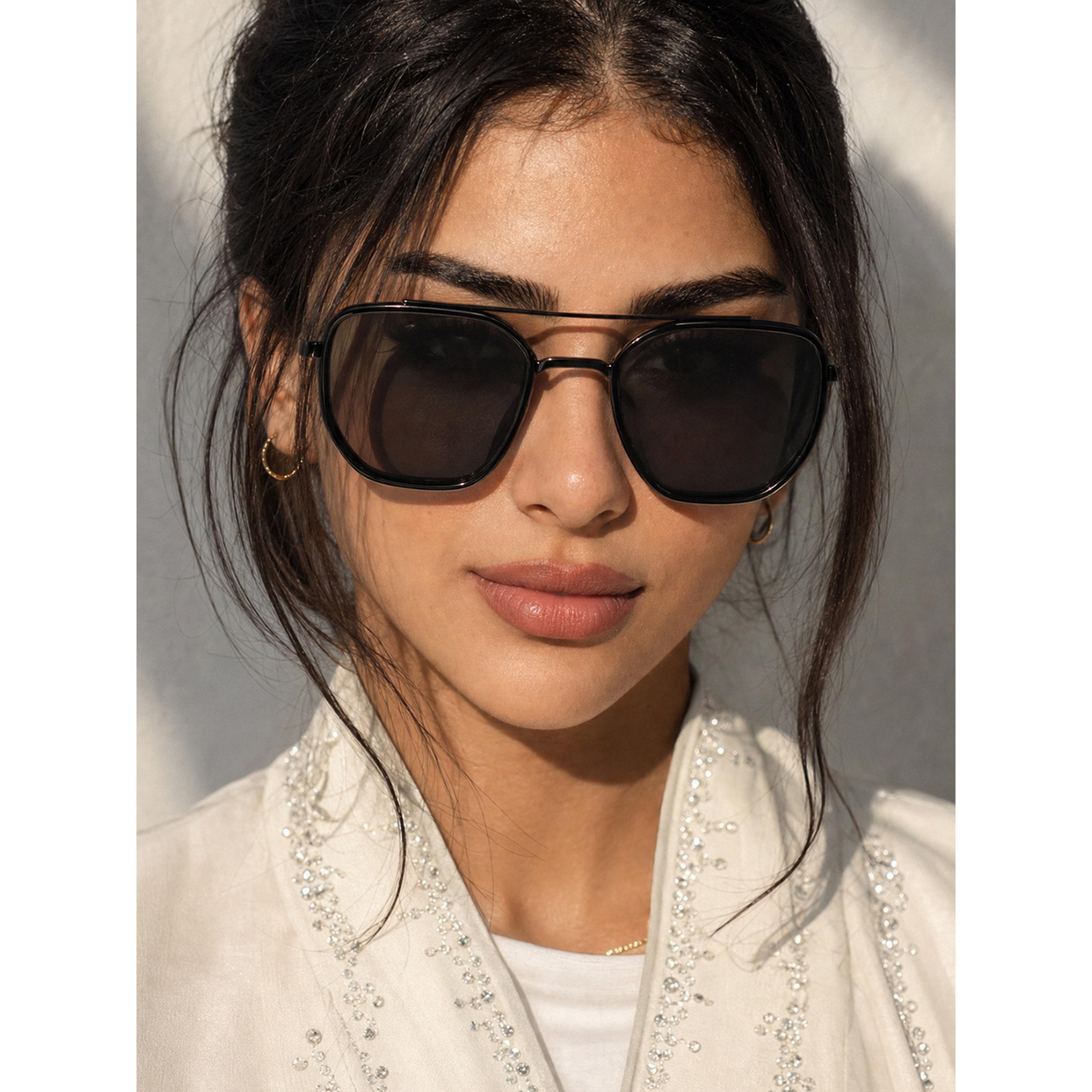 Take Two Black Double Bridge Sunglasses-women-sunglasses-image-7