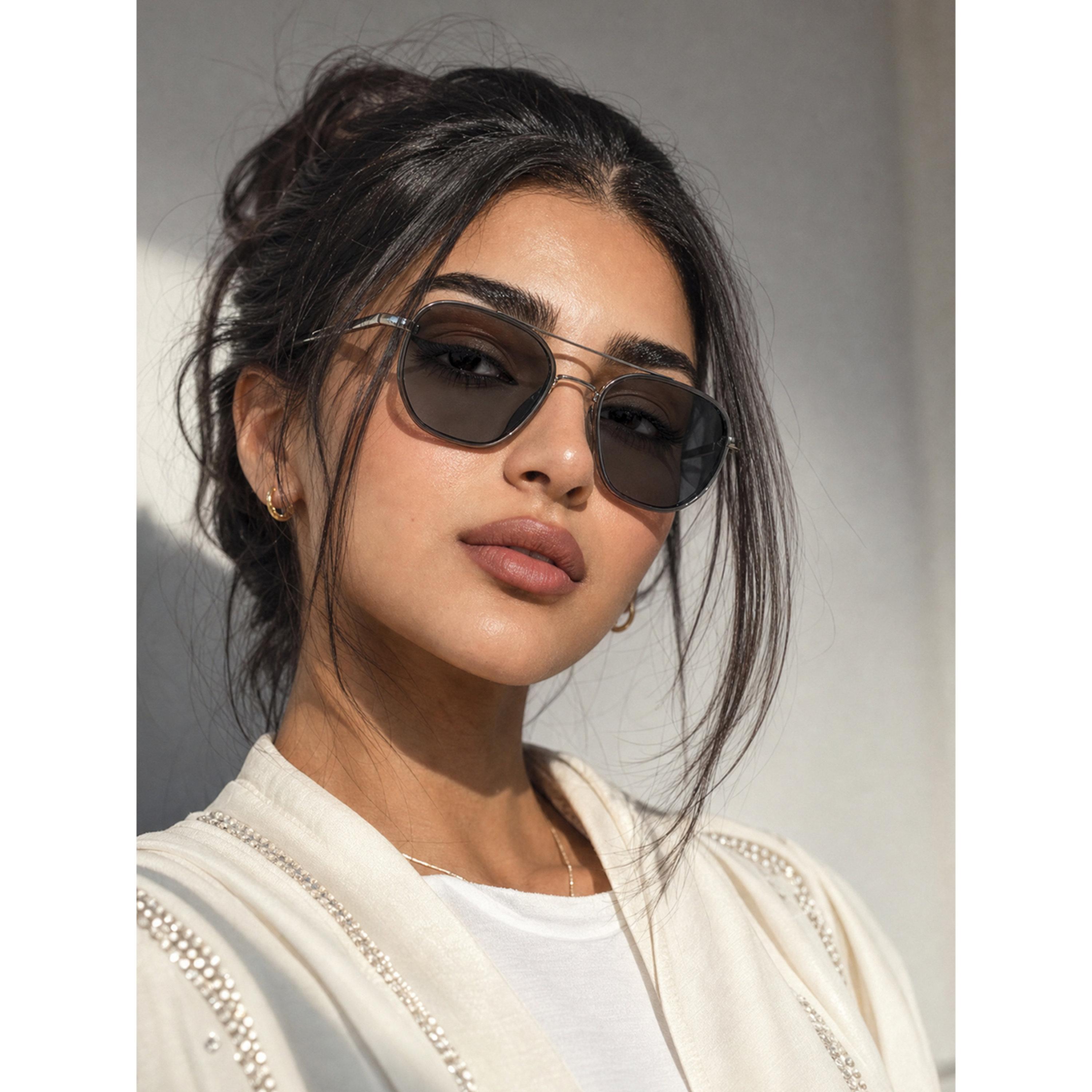 Take Two Geometric Silver Sunglasses-women-sunglasses-image-4