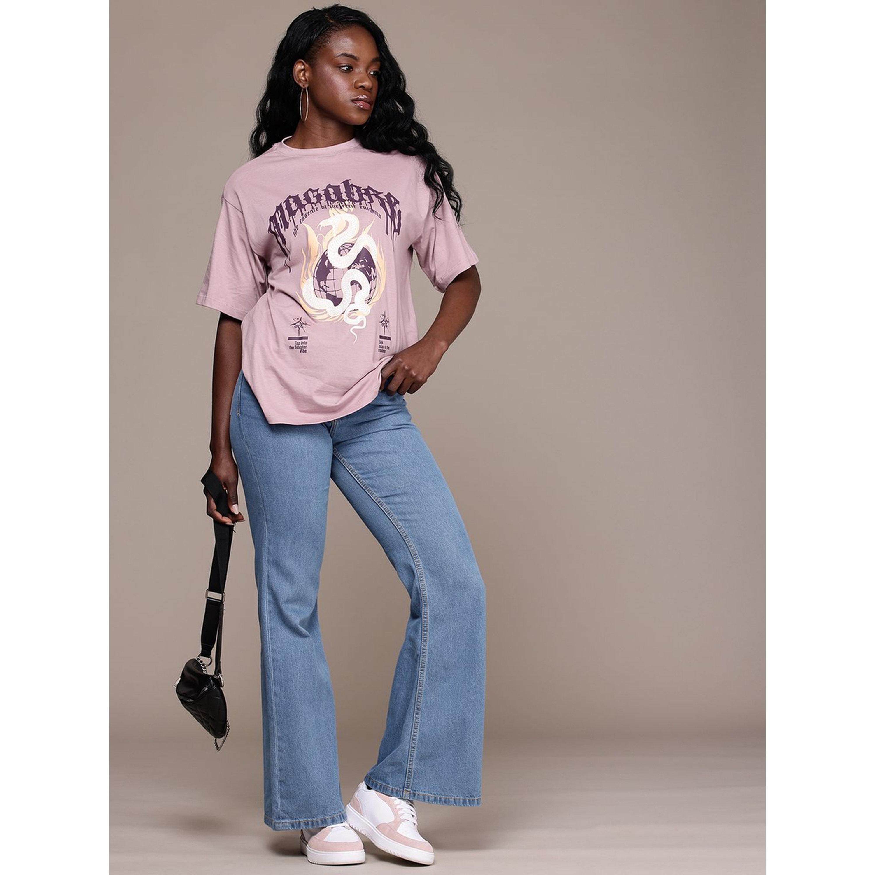 Roadster X Styli Blue Cotton Slim Flared High Rise Jeans-women-clothing-jeans-image-2