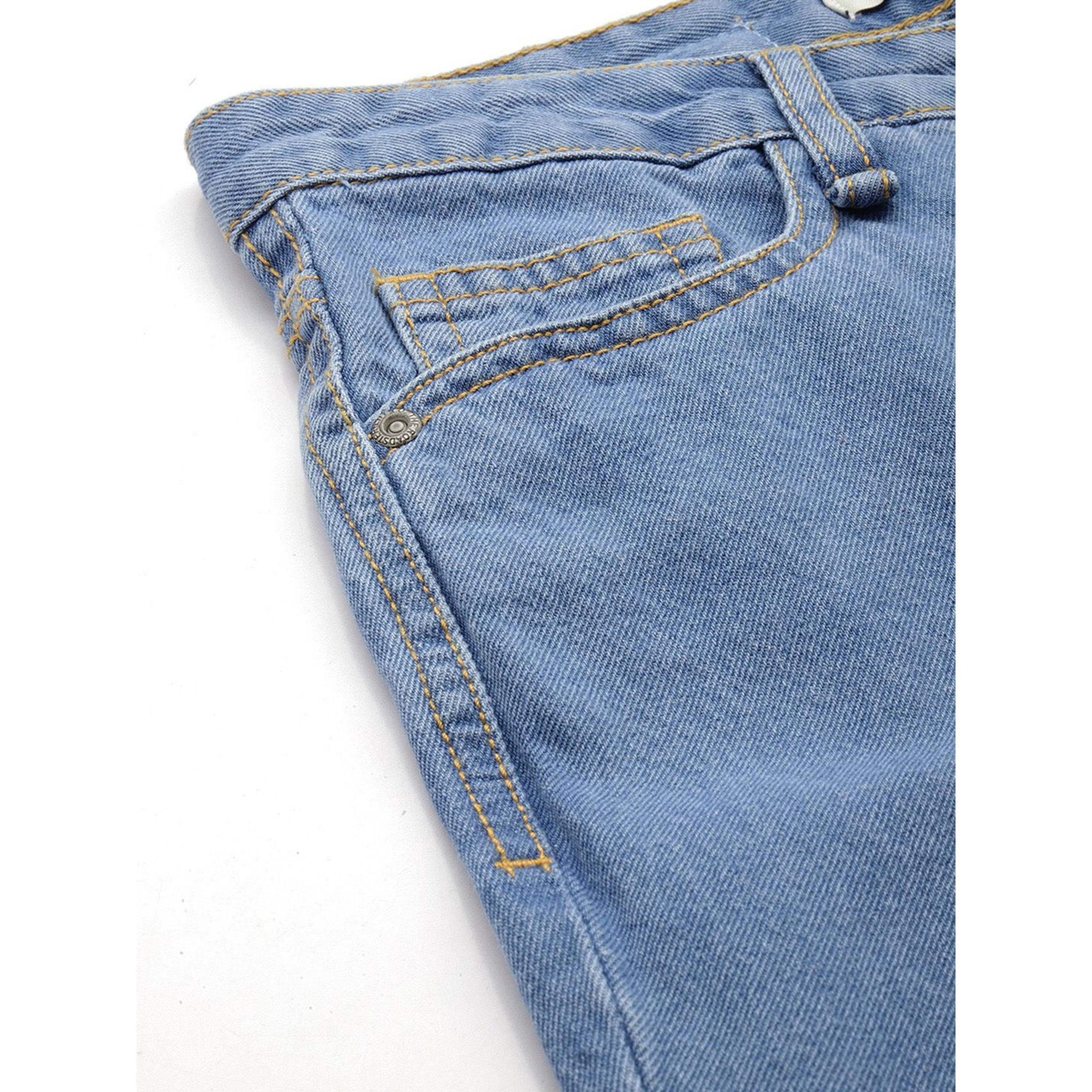 Roadster X Styli Blue Cotton Slim Flared High Rise Jeans-women-clothing-jeans-image-6