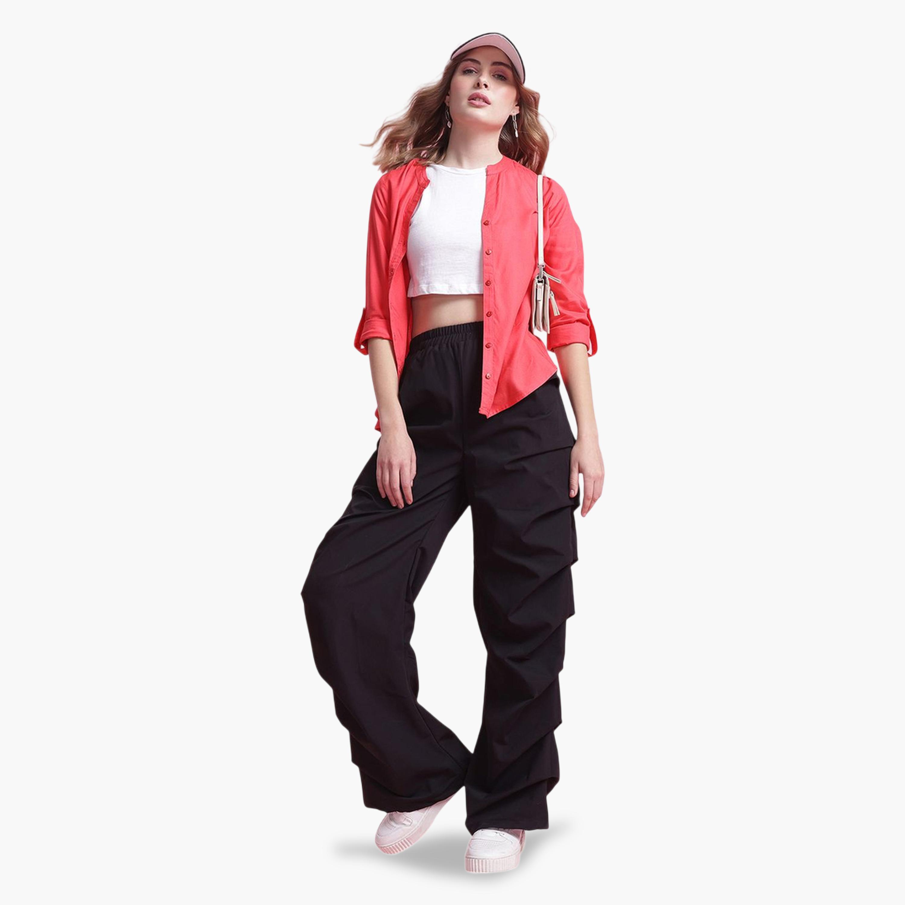 بلوزة بأكمام طويلة وياقة صينية-women-clothing-shirtsandblouses-shirts-image-2