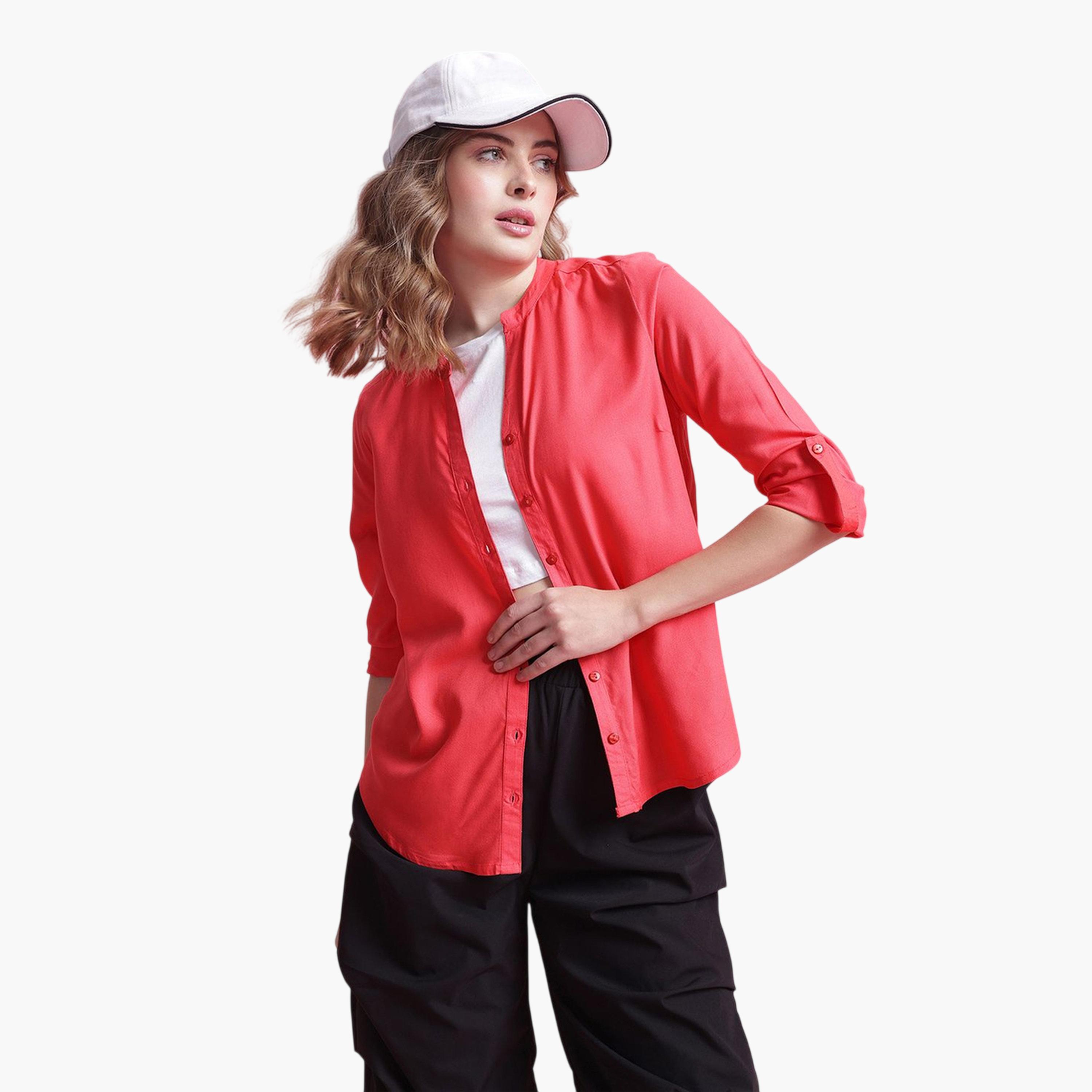 بلوزة بأكمام طويلة وياقة صينية-women-clothing-shirtsandblouses-shirts-image-3
