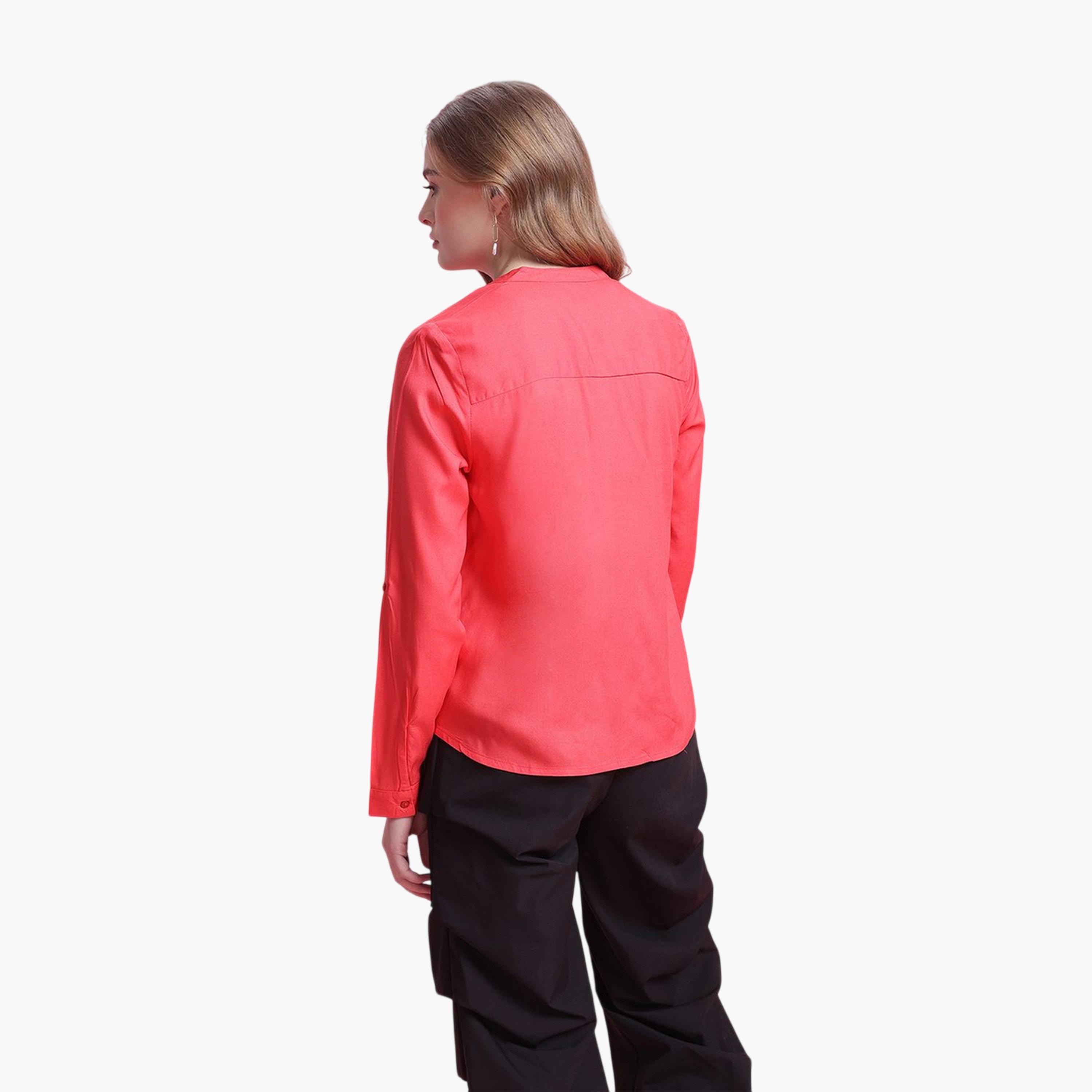 بلوزة بأكمام طويلة وياقة صينية-women-clothing-shirtsandblouses-shirts-image-4