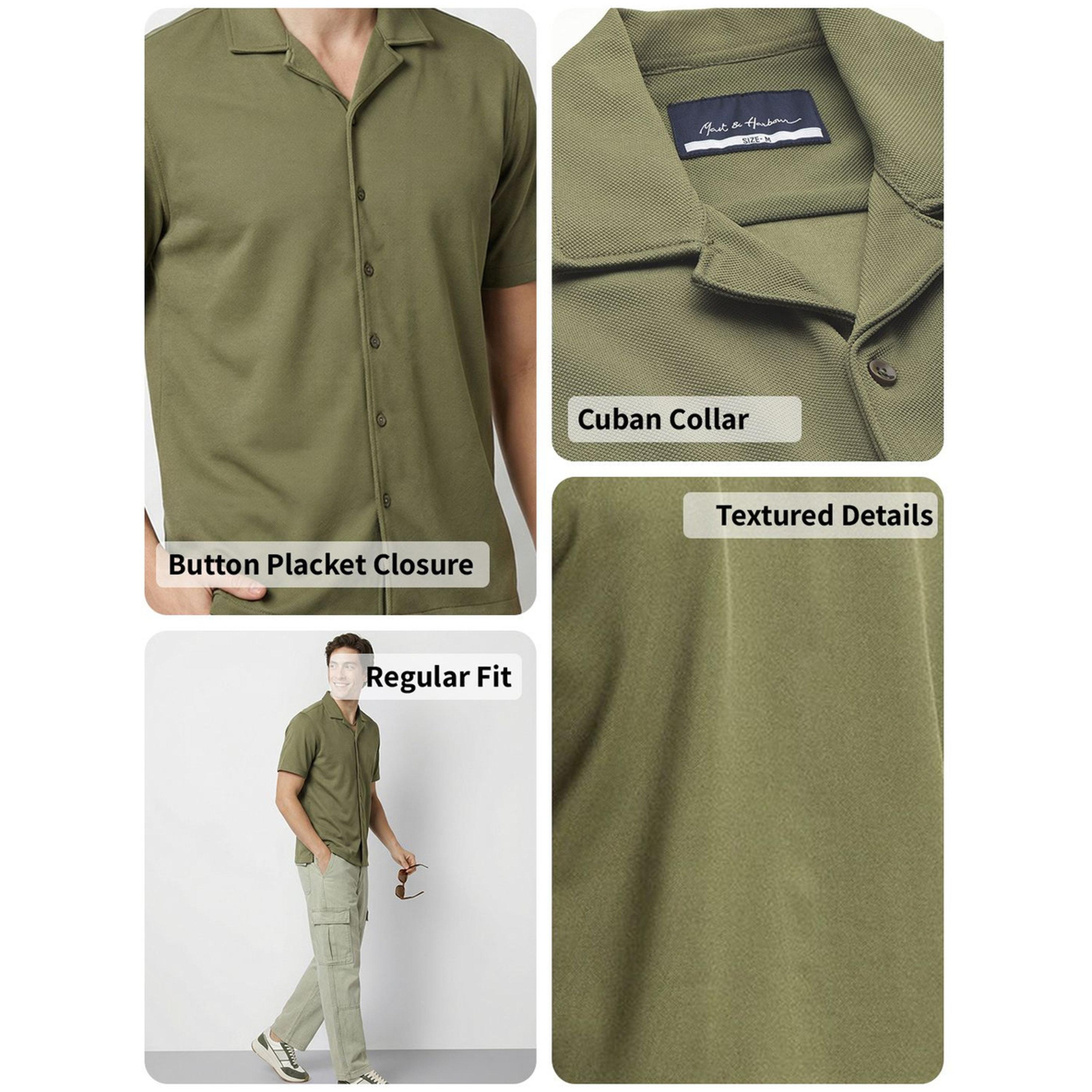 قميص كاجوال بتصميم بارز الملمس للرجال-men-clothing-shirts-image-4