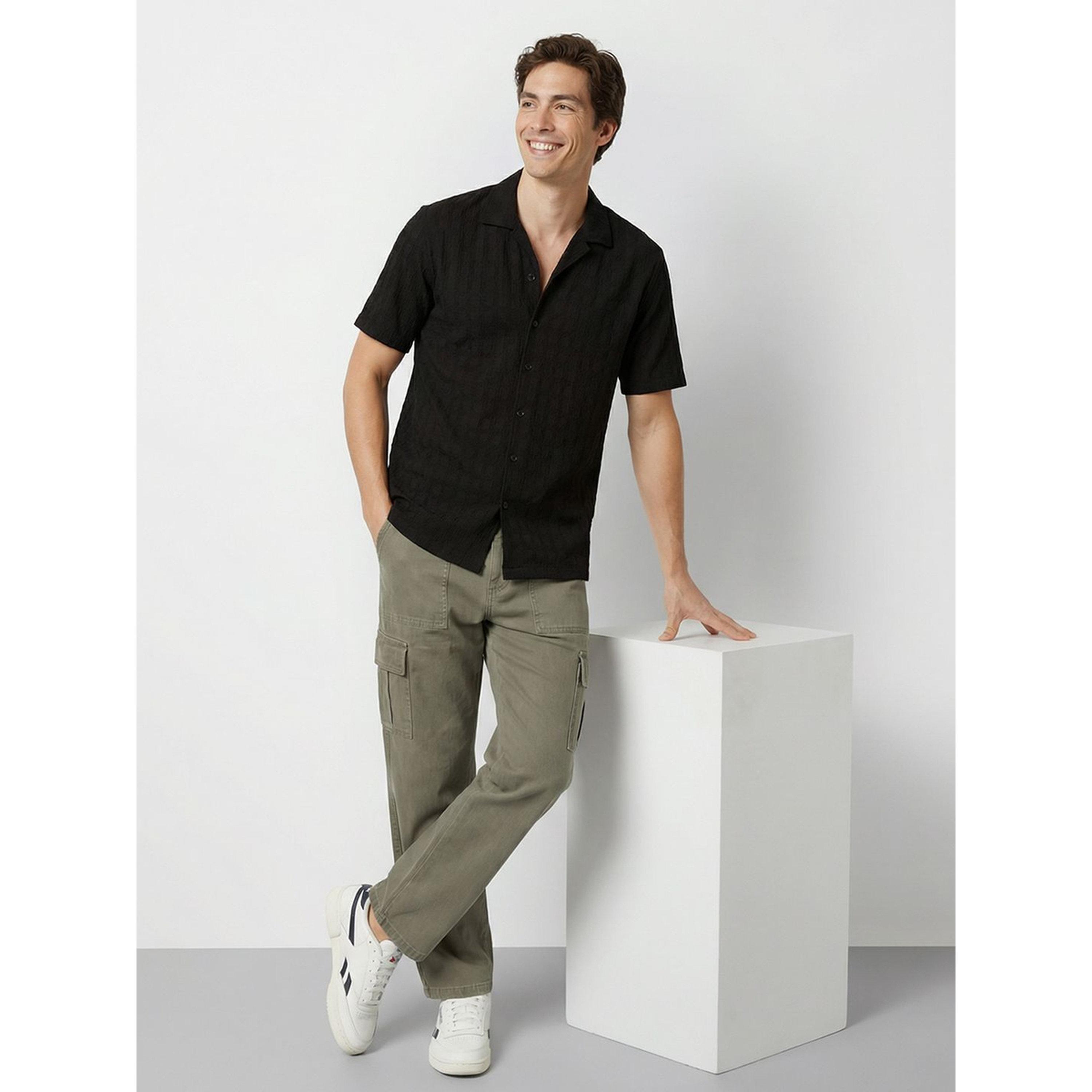 قميص كاجوال بتصميم بارز الملمس للرجال-men-clothing-shirts-image-2