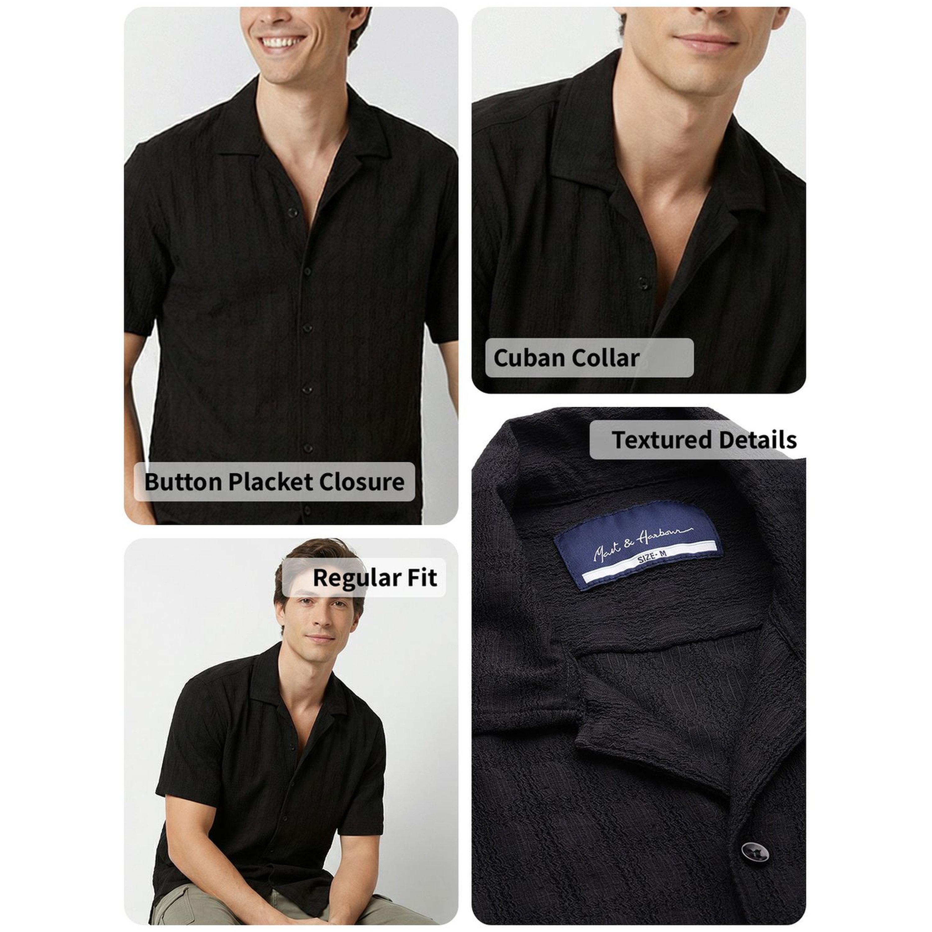 قميص كاجوال بتصميم بارز الملمس للرجال-men-clothing-shirts-image-5