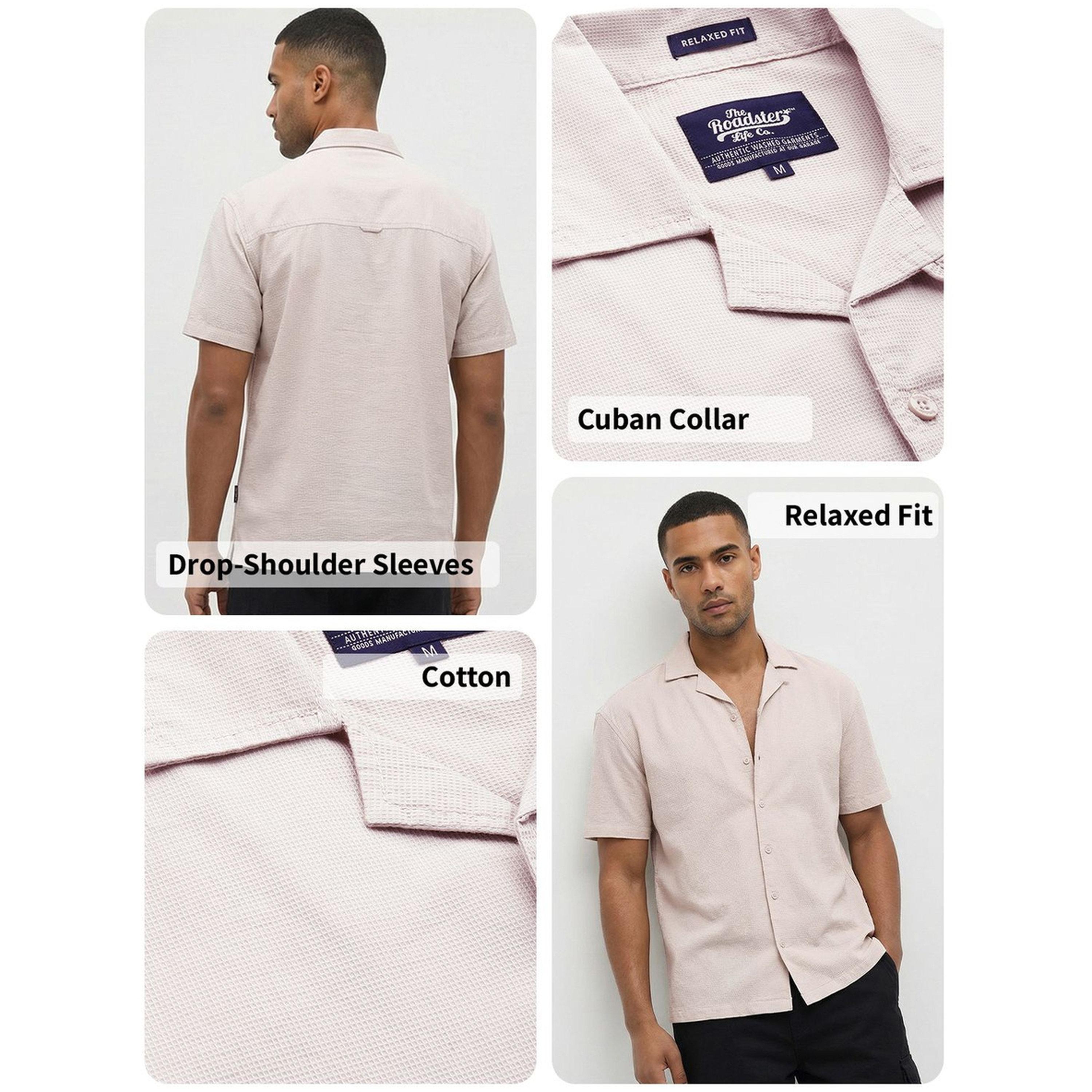 قميص كاجوال قطن غير شفاف بتصميم بارز الملمس للرجال-men-clothing-shirts-image-5