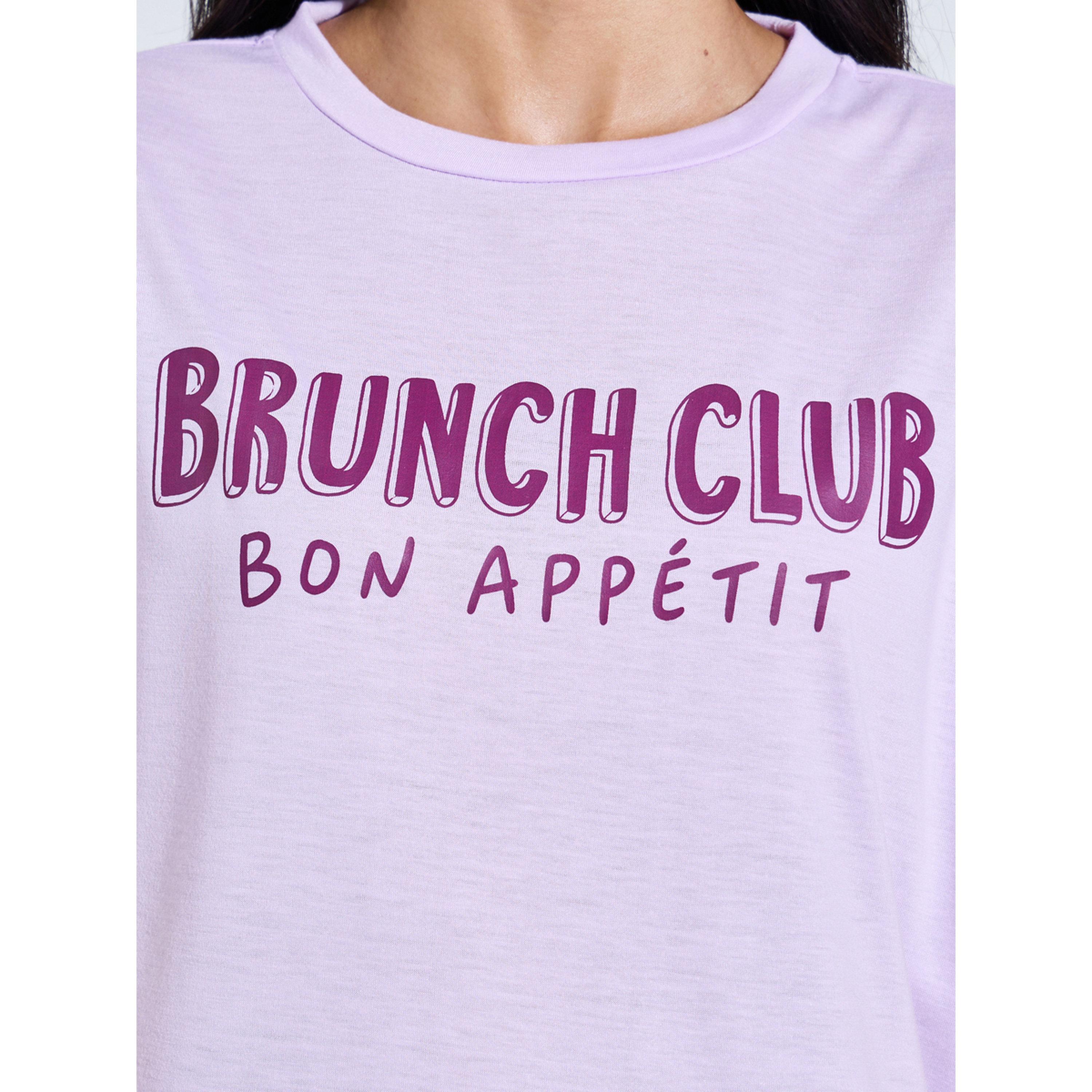 Styli Multi-Color Slogan Print T-Shirt and All Over Floral Print Pants Pyjama Set-women-clothing-nightwear-pyjamas-longsets-image-6