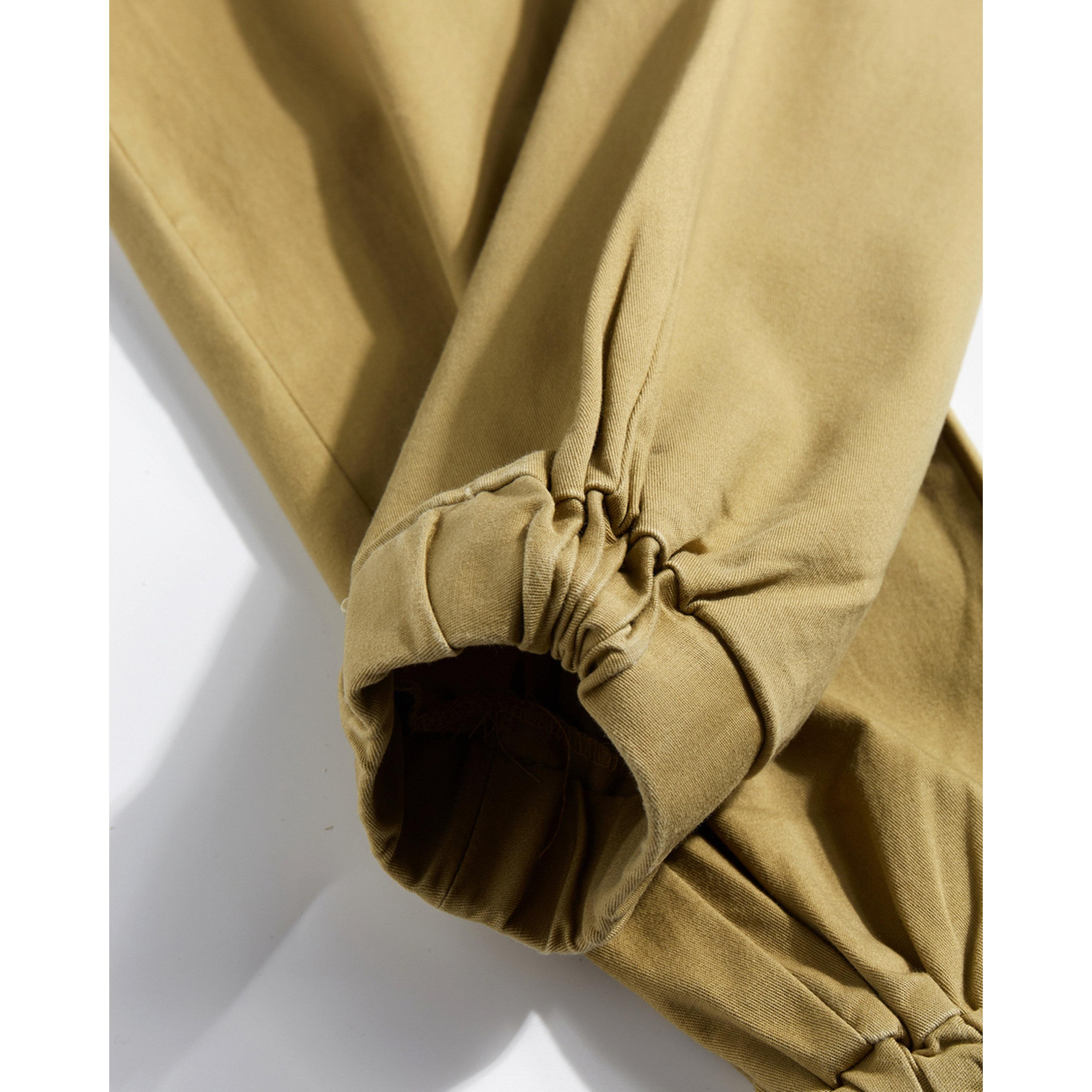 بنطال جوغر بخصر مطاطي للرجال باللون البيج-men-clothing-joggers-image-3