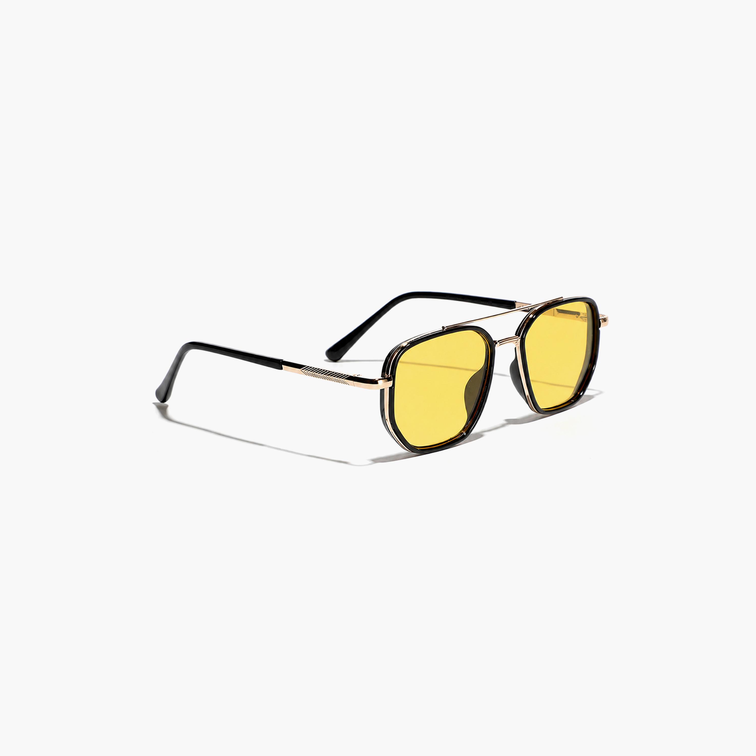 Take Two Golden Double Bridge Fashion Sunglasses-women-sunglasses-image-1