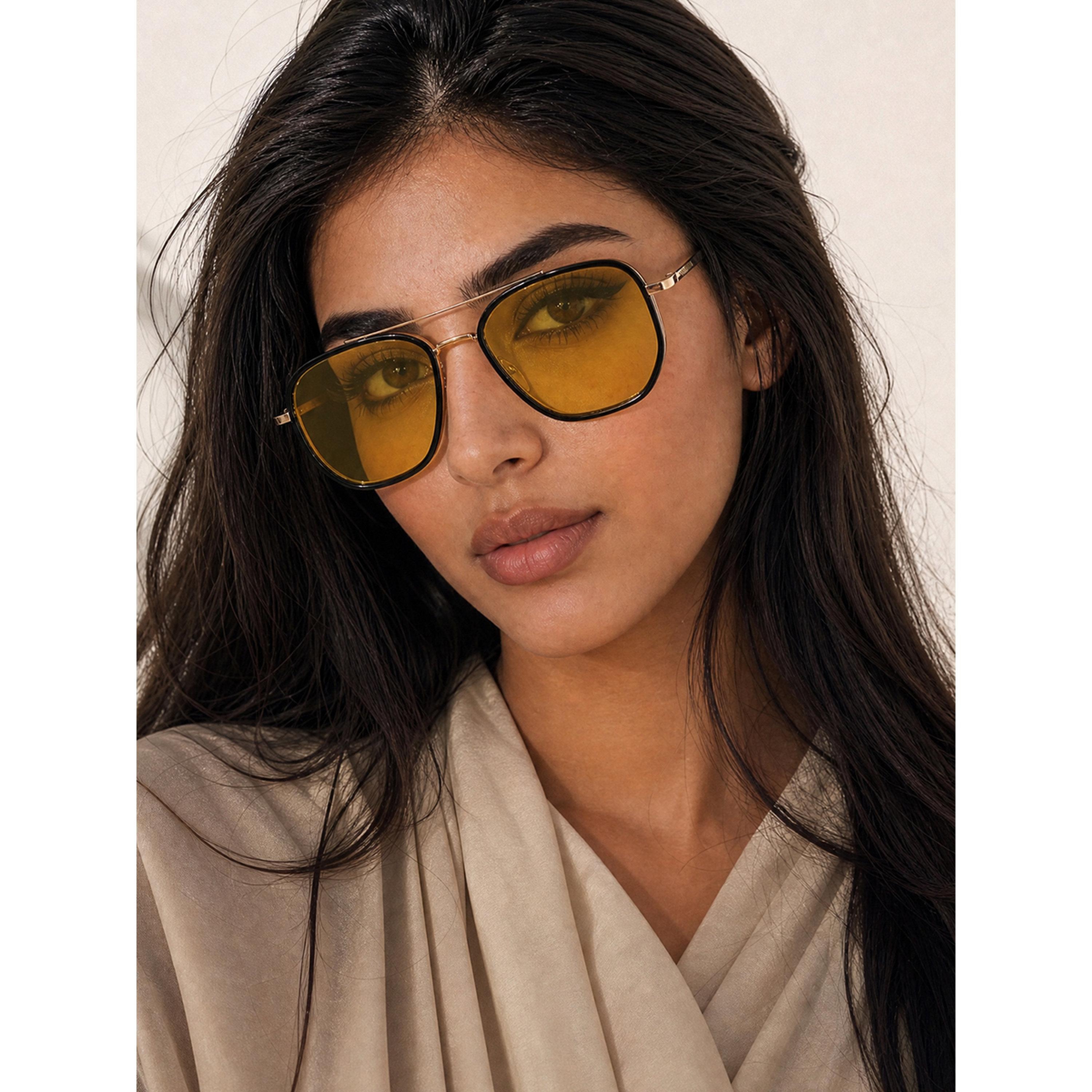 Take Two Golden Double Bridge Fashion Sunglasses-women-sunglasses-image-3