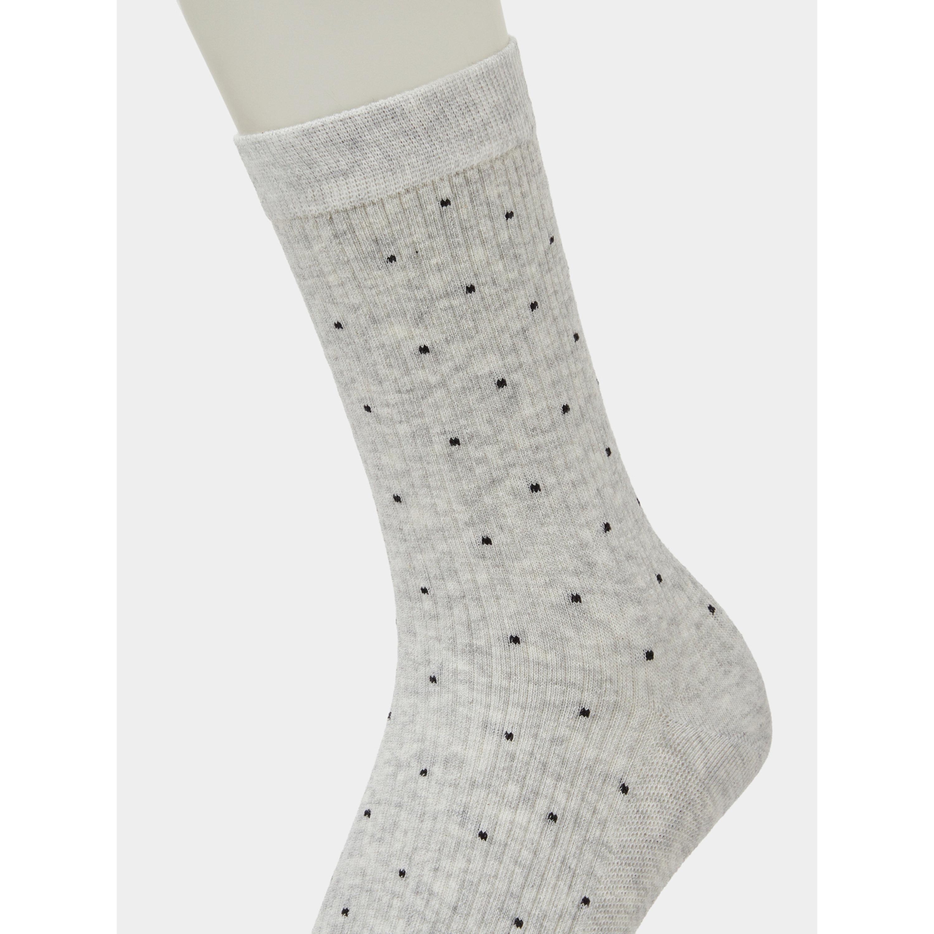 Styli Pack of 3 - Multi-Color Polka Dot Ankle Length Socks-women-socksandstockings-image-3