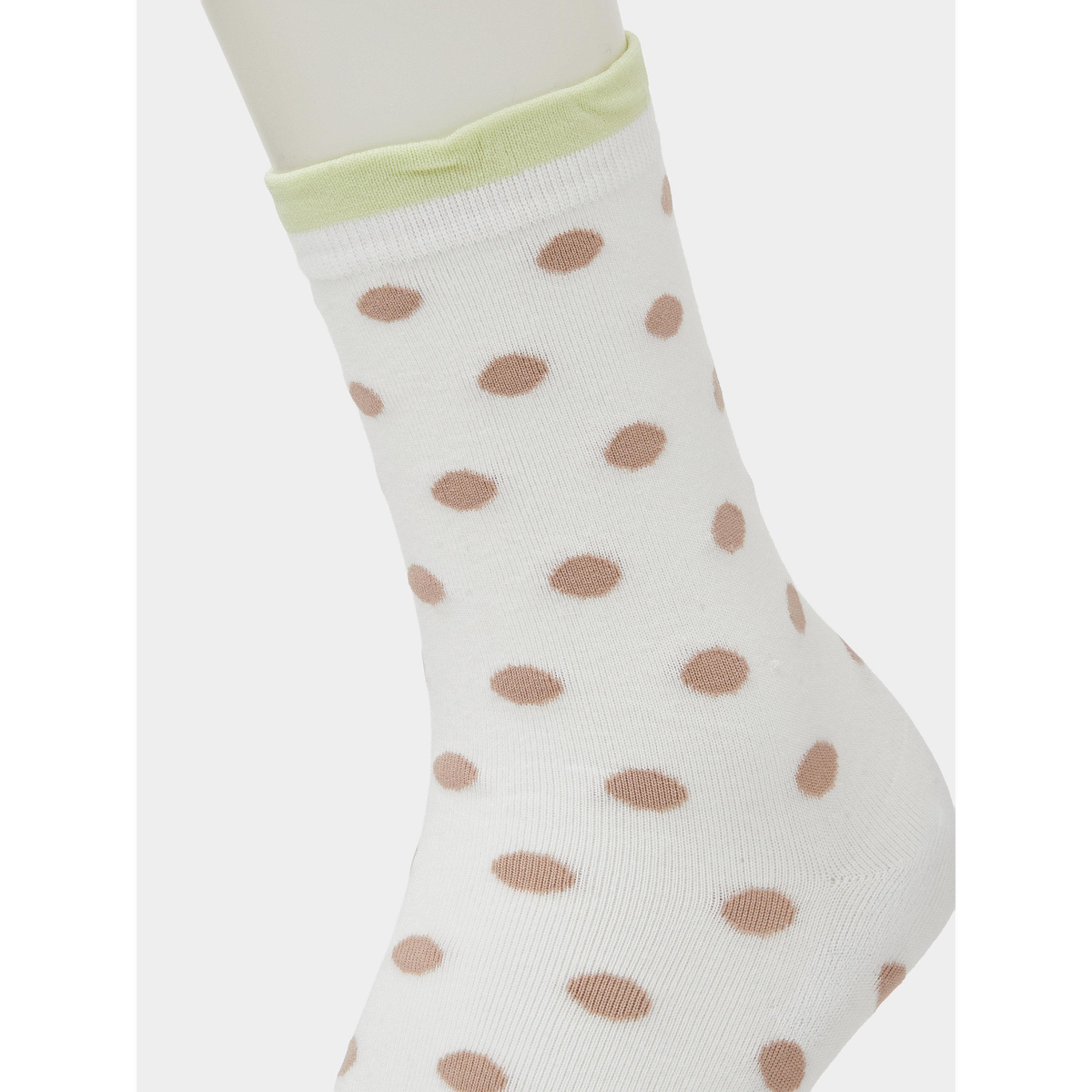Styli Pack of 3 - Multi-Color Polka Dot Ankle Length Socks-women-socksandstockings-image-3
