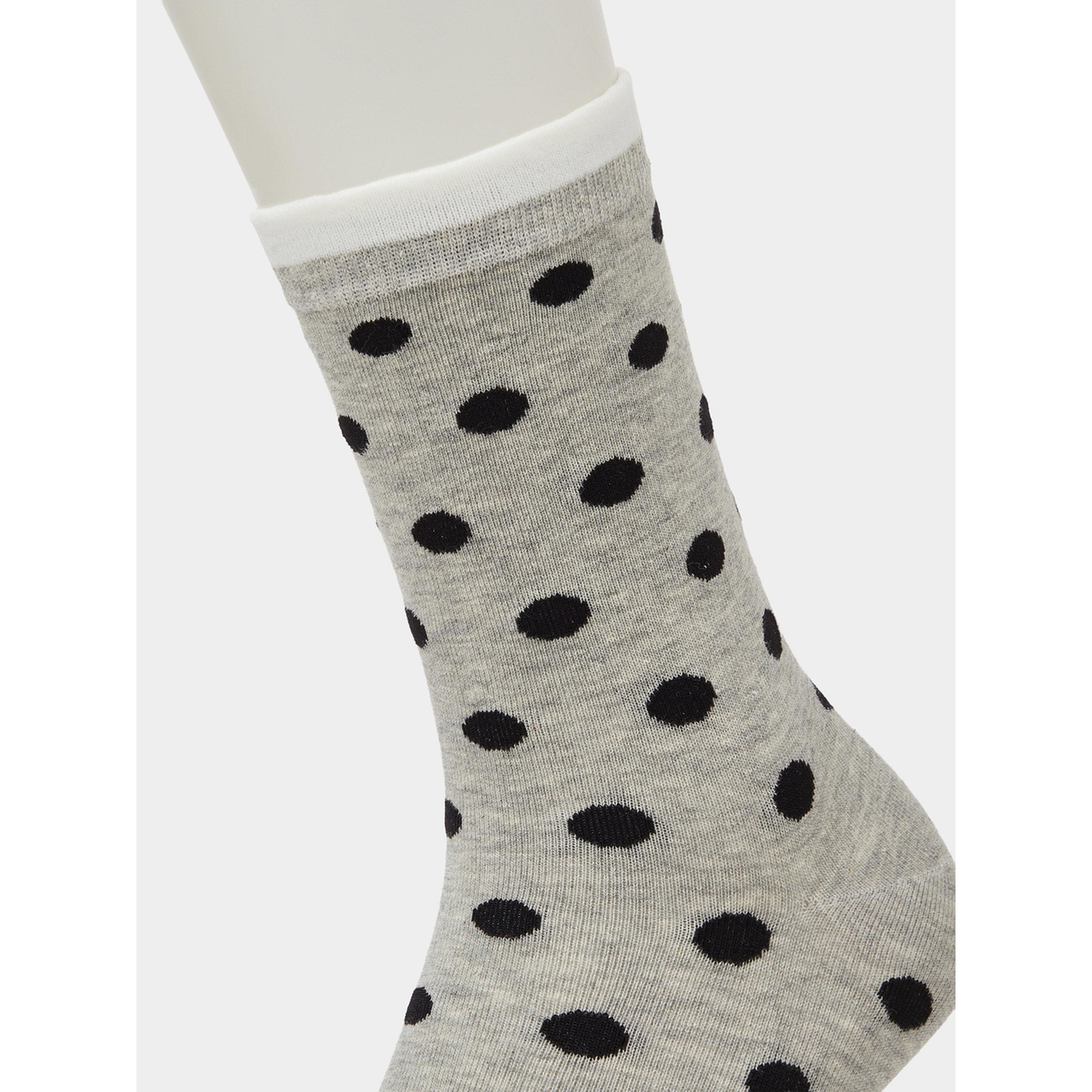 Styli Pack of 3 - Multi-Color Polka Dot Ankle Length Socks-women-socksandstockings-image-5