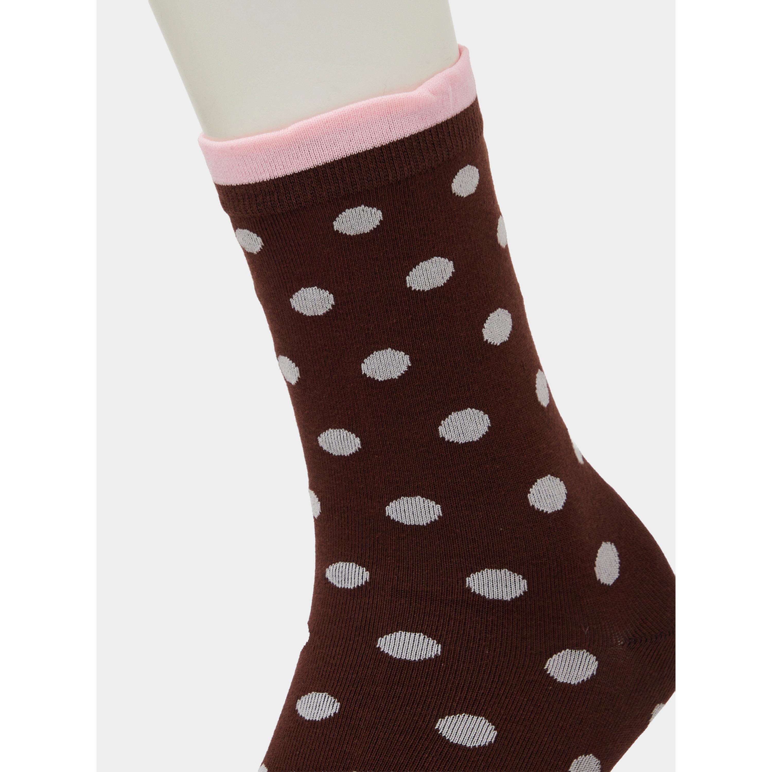 Styli Pack of 3 - Multi-Color Polka Dot Ankle Length Socks-women-socksandstockings-image-7