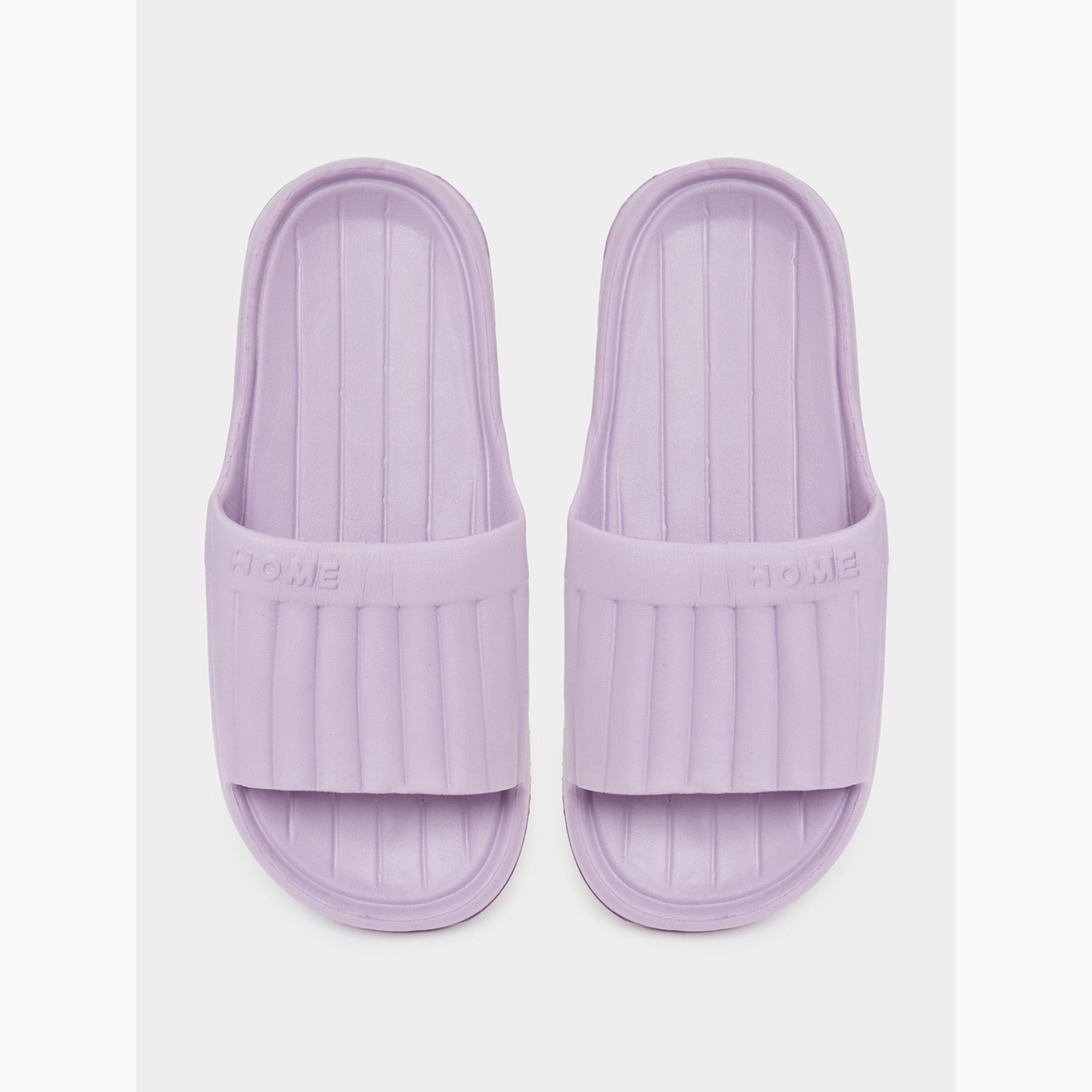 شبشب حمام سباحة بتفاصيل بارزة الملمس-women-shoes-flats-slides-image-4