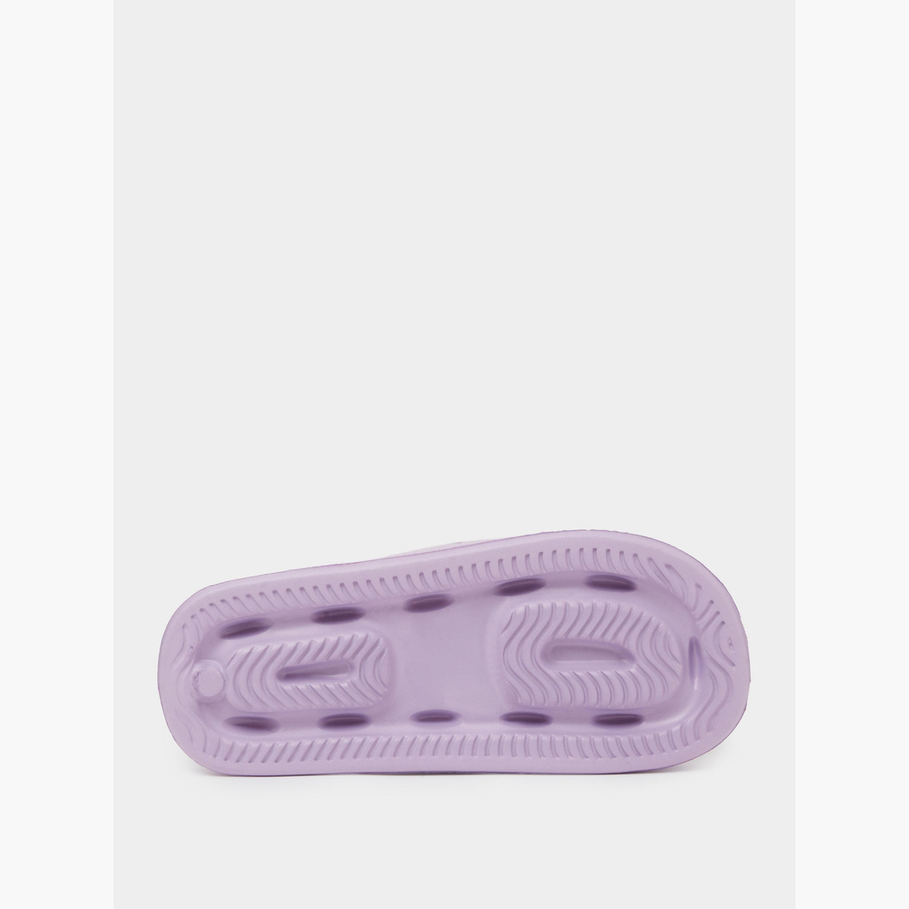 Styli Lilac Embossed Pool Slides-women-shoes-flats-slides-image-7