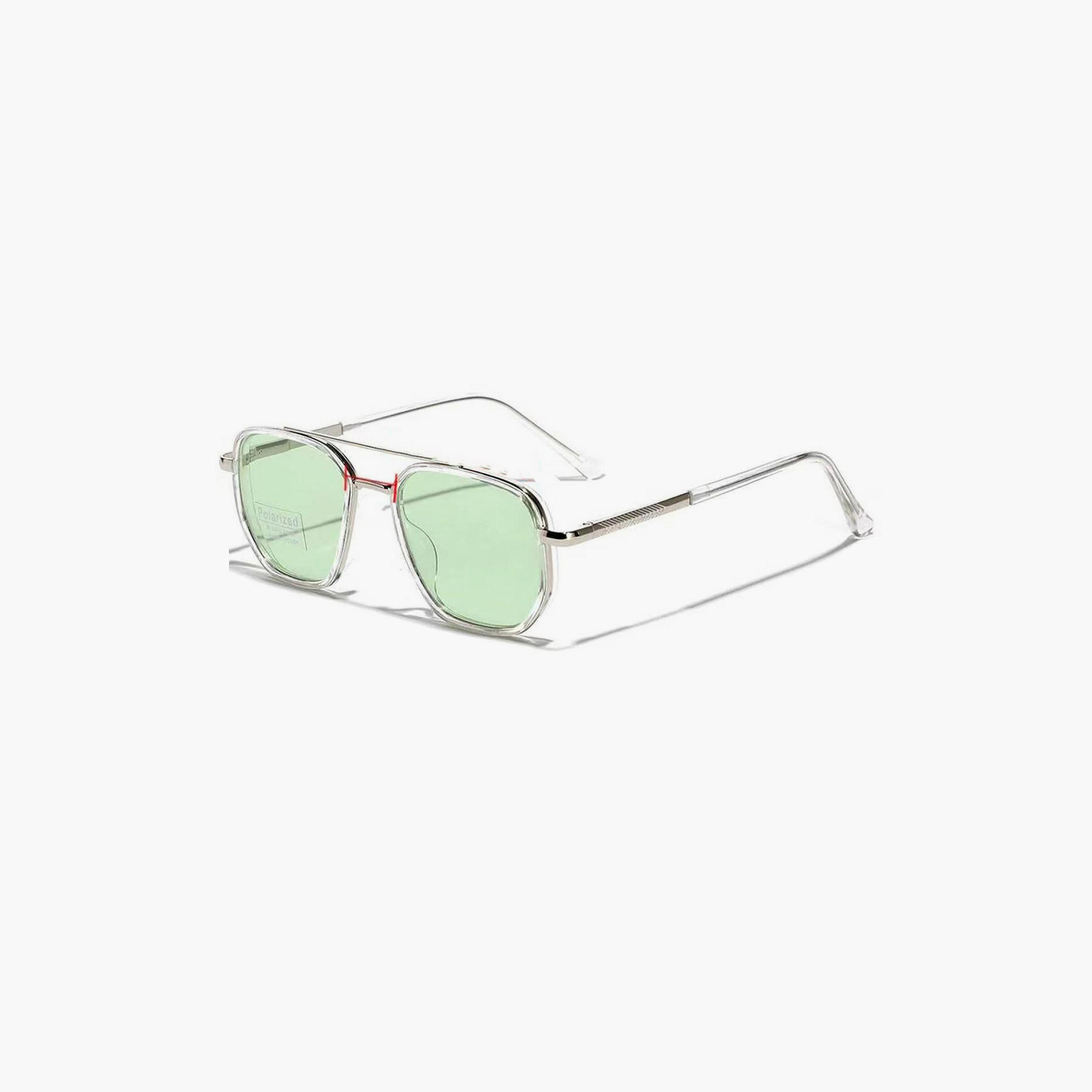 Take Two Silver Double Bridge Aviator Sunglasses-women-sunglasses-image-1