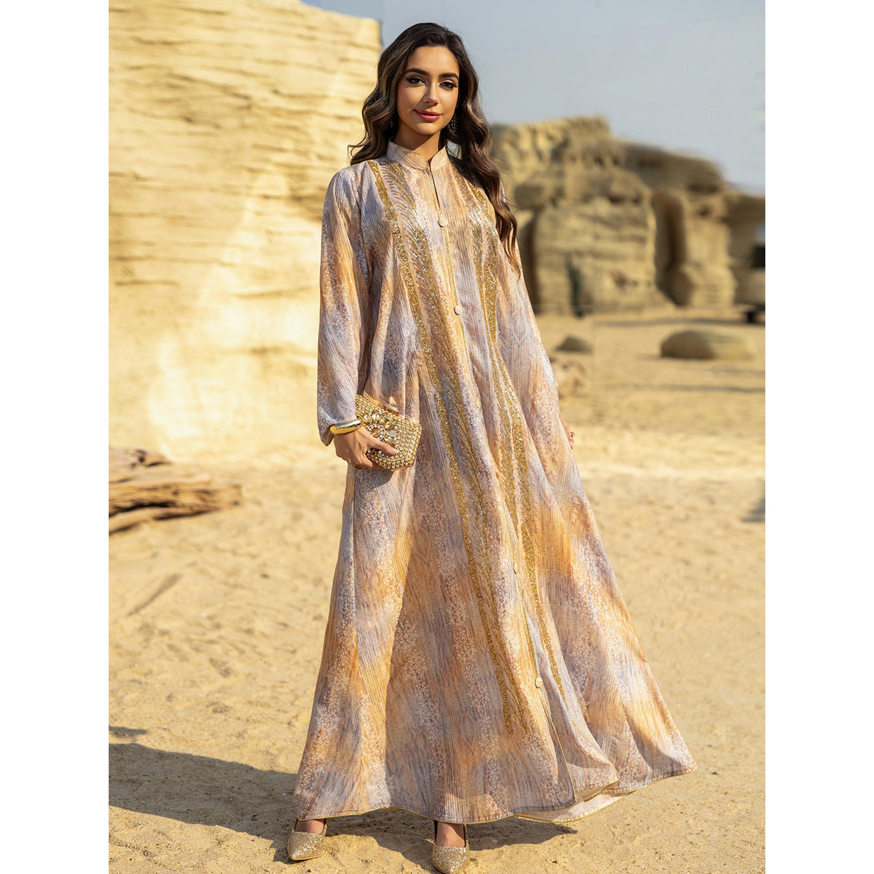 Take Two Multi-Colored Maxi Jalabiya with Beaded Embellishments-women-arabicclothing-jalabiyas-image-4