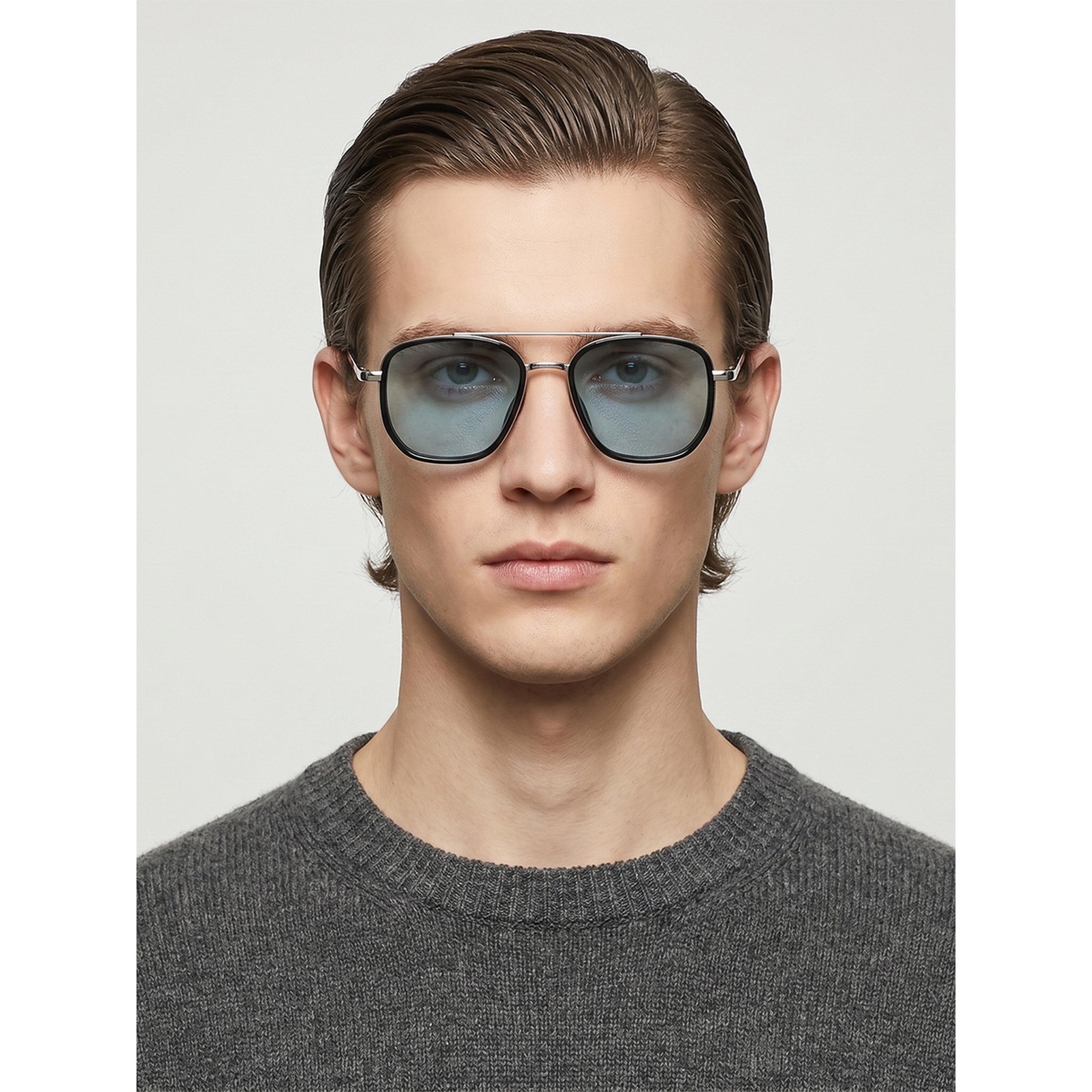 نظارة شمسية أفياتور بجسر مزدوج بلون فضي-men-sunglasses-image-2