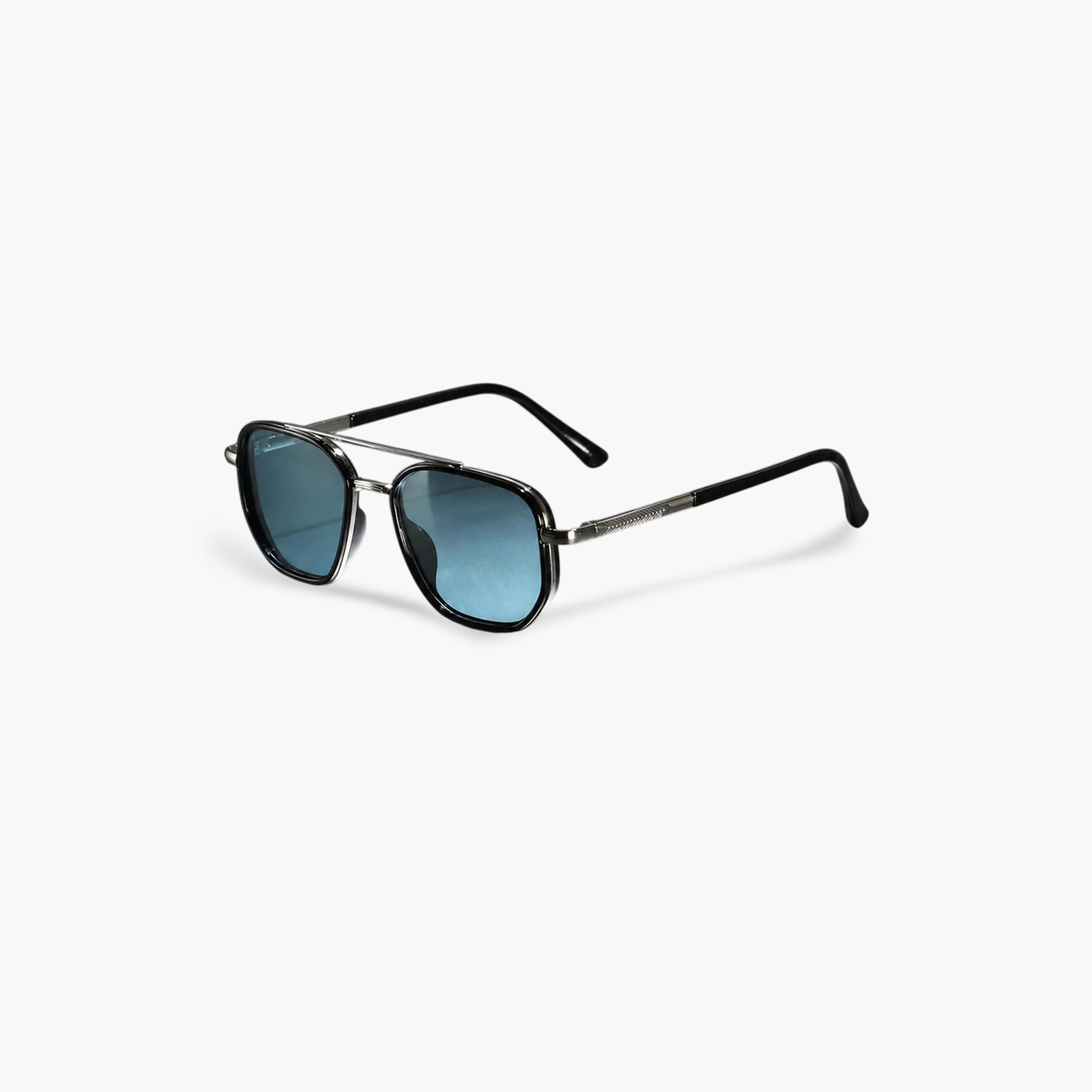 نظارة شمسية أفياتور بجسر مزدوج بلون فضي-men-sunglasses-image-5