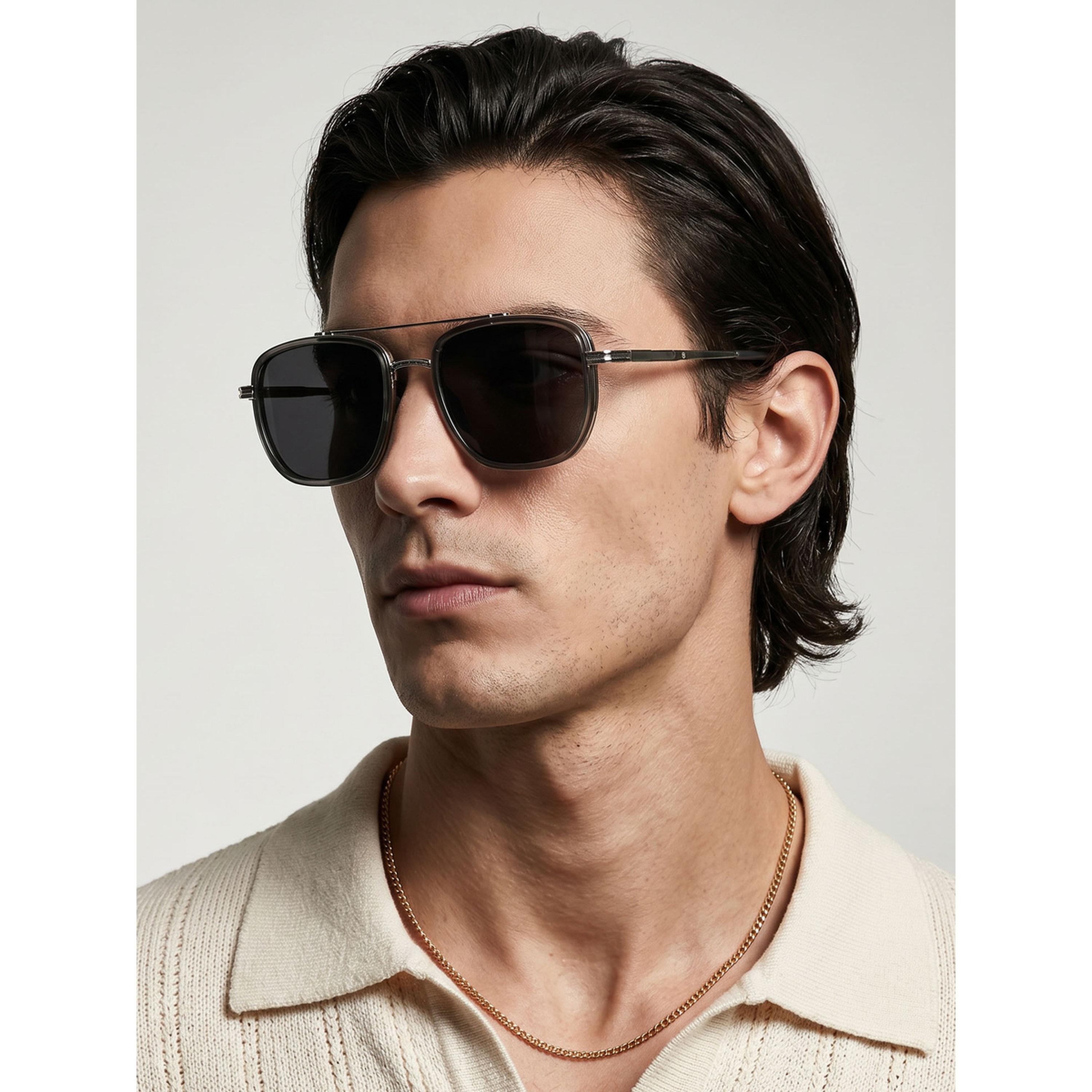 نظارة شمسية أفياتور بجسر مزدوج بلون فضي-men-sunglasses-image-2